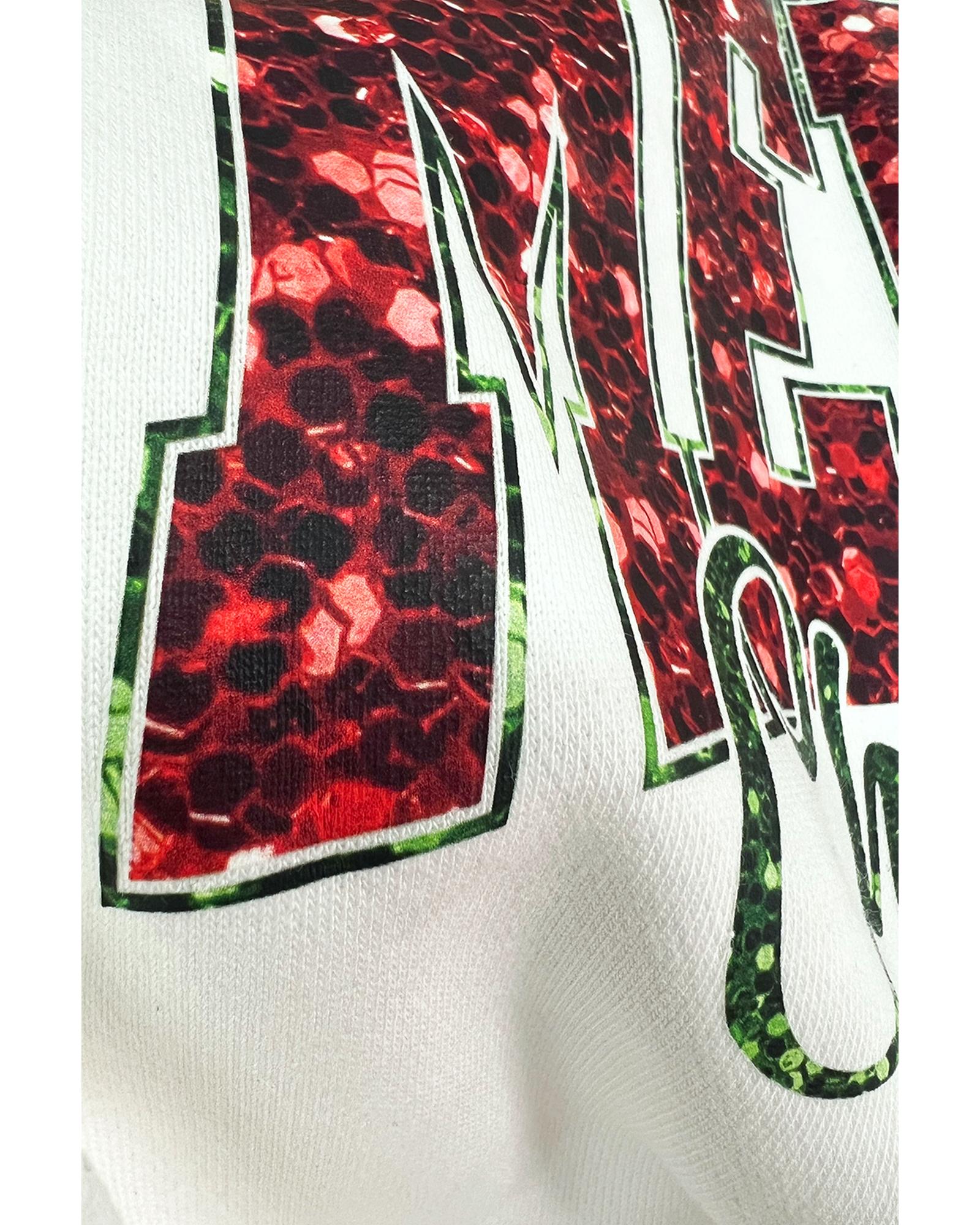 V539-AZEXDC25318808-15-M-202508280540-00 Beige MERRY Christmas Heat Transfer Printing Crewneck Pullover Sweatshirt - M - Image 1