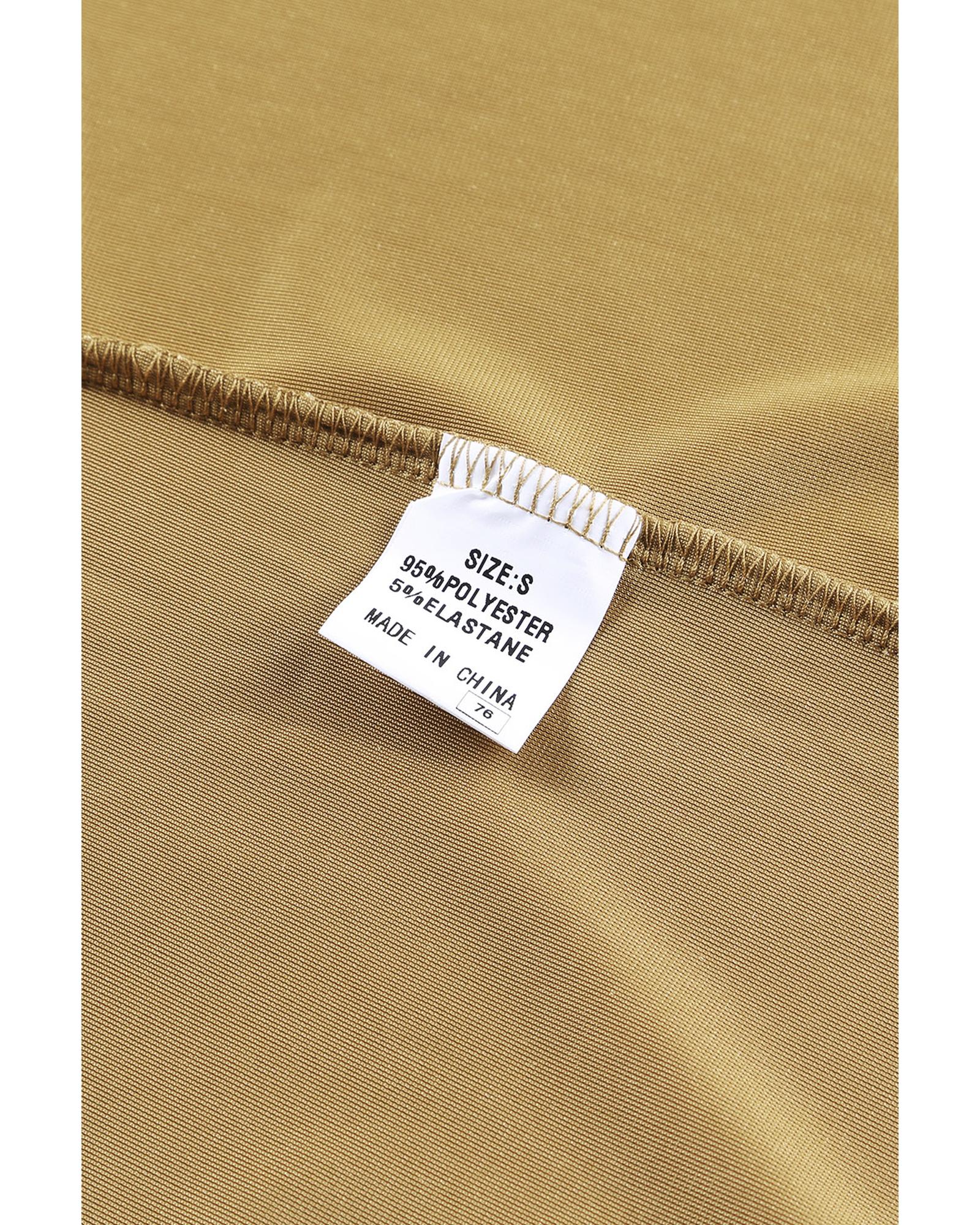 V539-AZEXDC2541539-7-S-202506131036-00 Yellow Velvet Open Front Pocketed Long Duster - S - Image 1