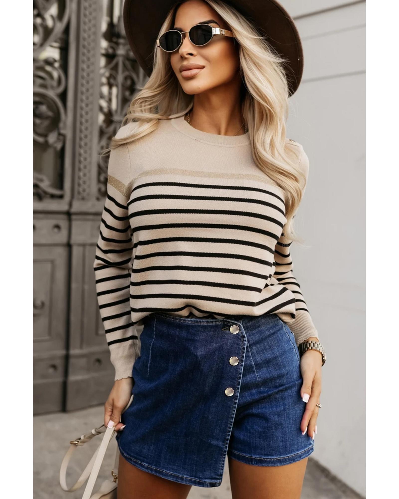 Bluing Asymmetric Wrapped Buttoned High Waist Denim Shorts - 16 US