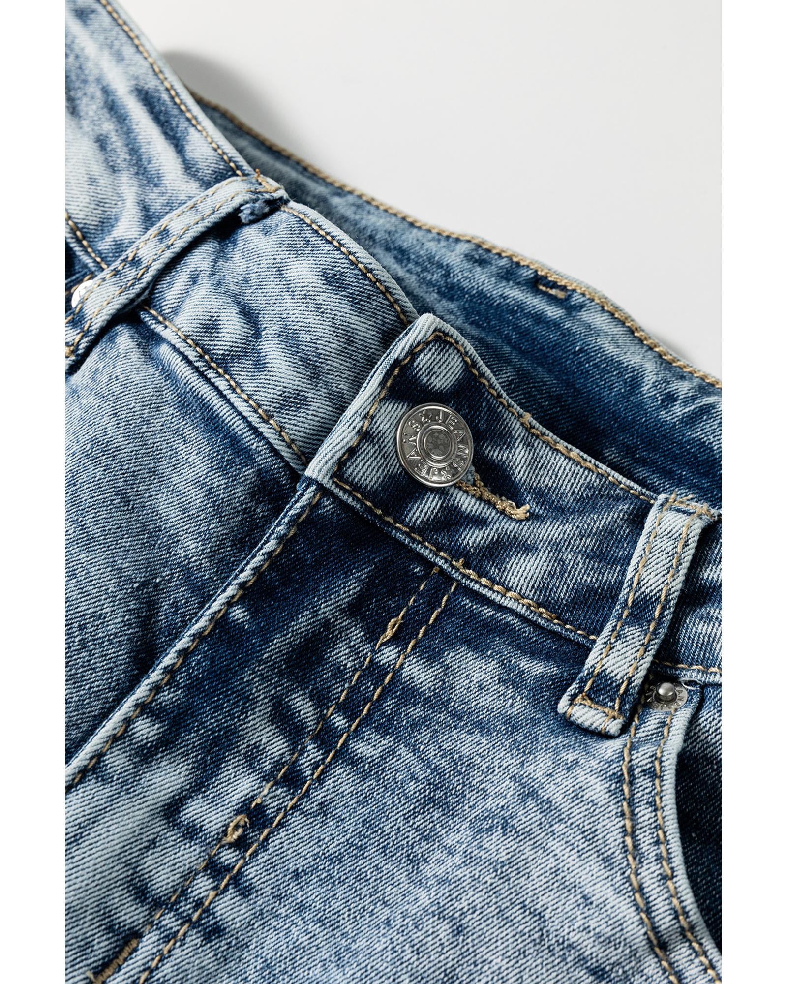 V539-AZEXDC7875199-P1204-14-202508301640-00 Myosotis High Rise Button Zip Fly Medium Wash Jeans - 14 US - Image 1