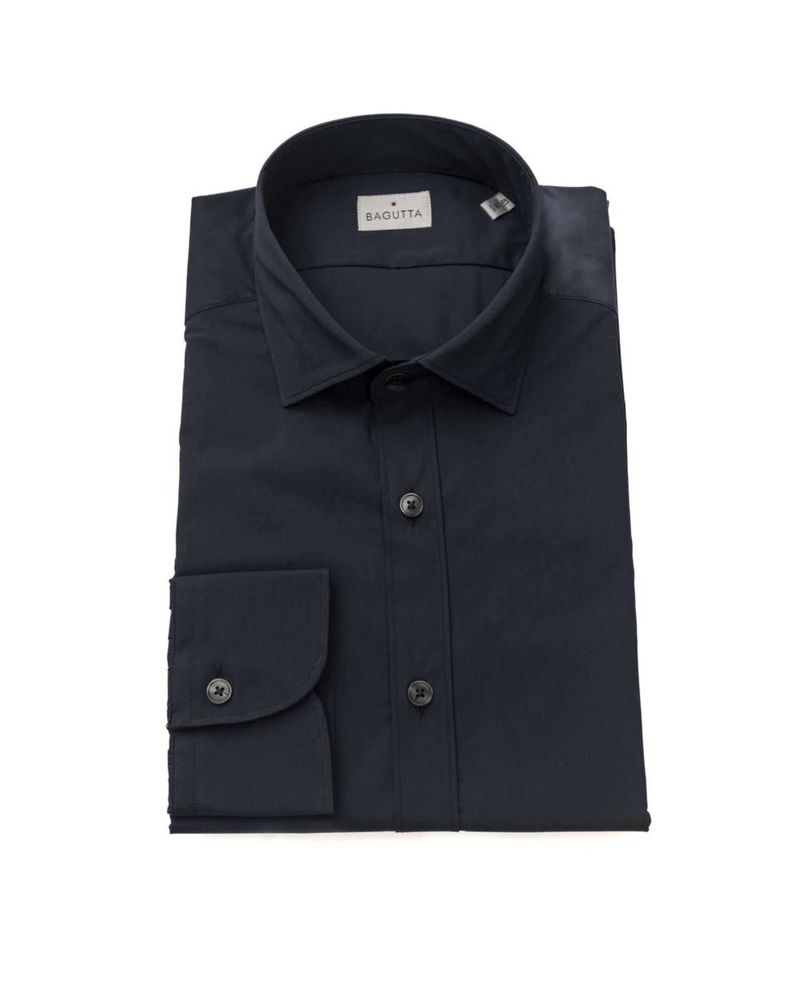 V539-BA-23931-XL-170694-00 Bagutta Men's Blue Cotton Shirt - XL - Image 1