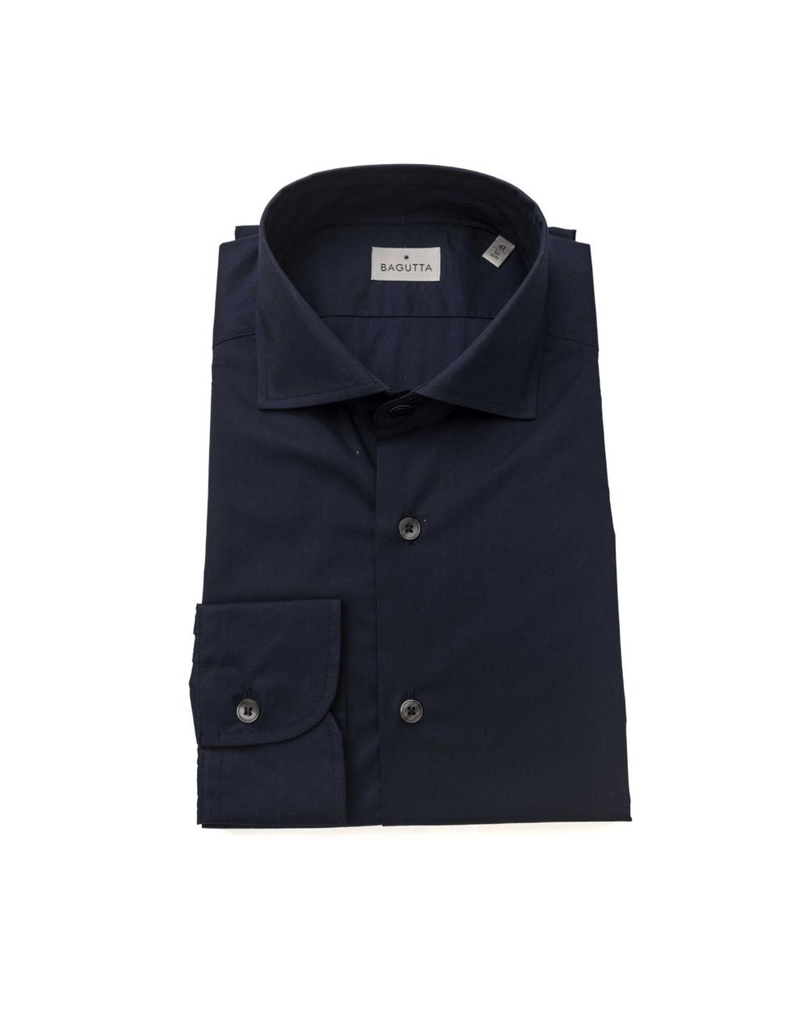 V539-BA-23944-L-169926-00 Bagutta Men's Blue Cotton Shirt - L - Image 1