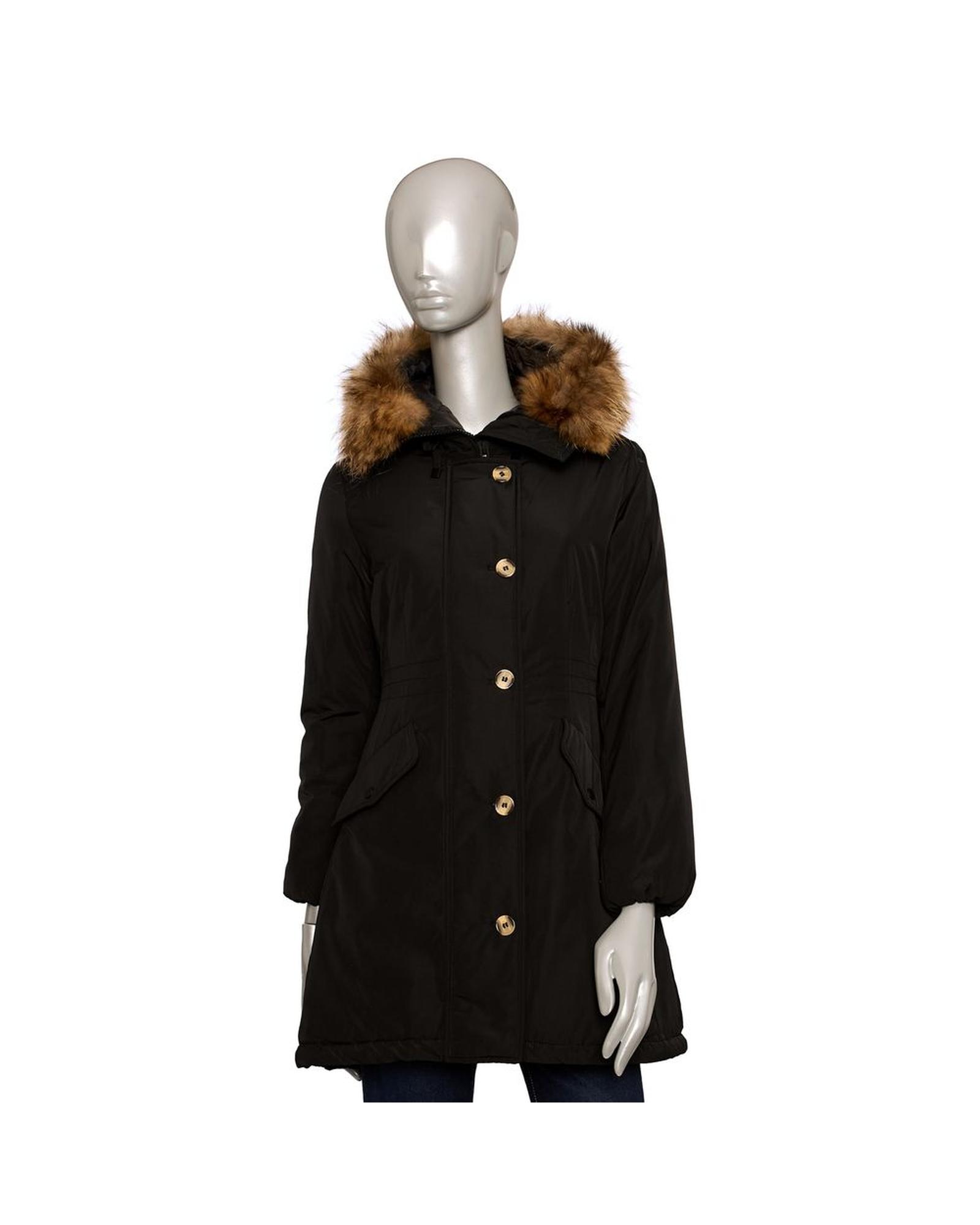V539-BA-24593-XS-202506152242-00 Baldinini Trend Women's Black Polyester Jackets & Coat - XS - Image 1
