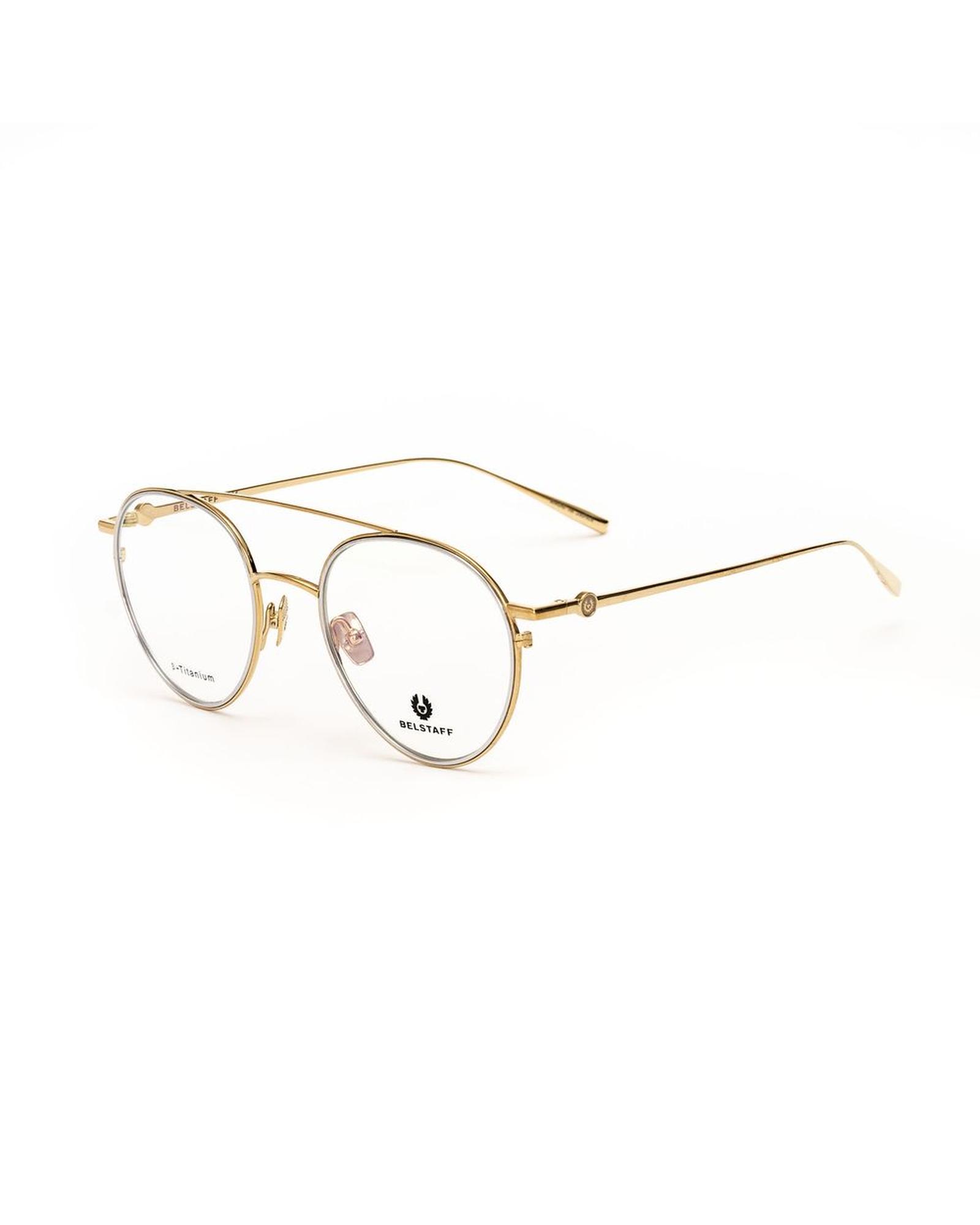 V539-BEJAGGEDCLIPONDORADOGRISAC-202506160012-00 Belstaff Women's Gold Titanium Frames - One Size - Image 1