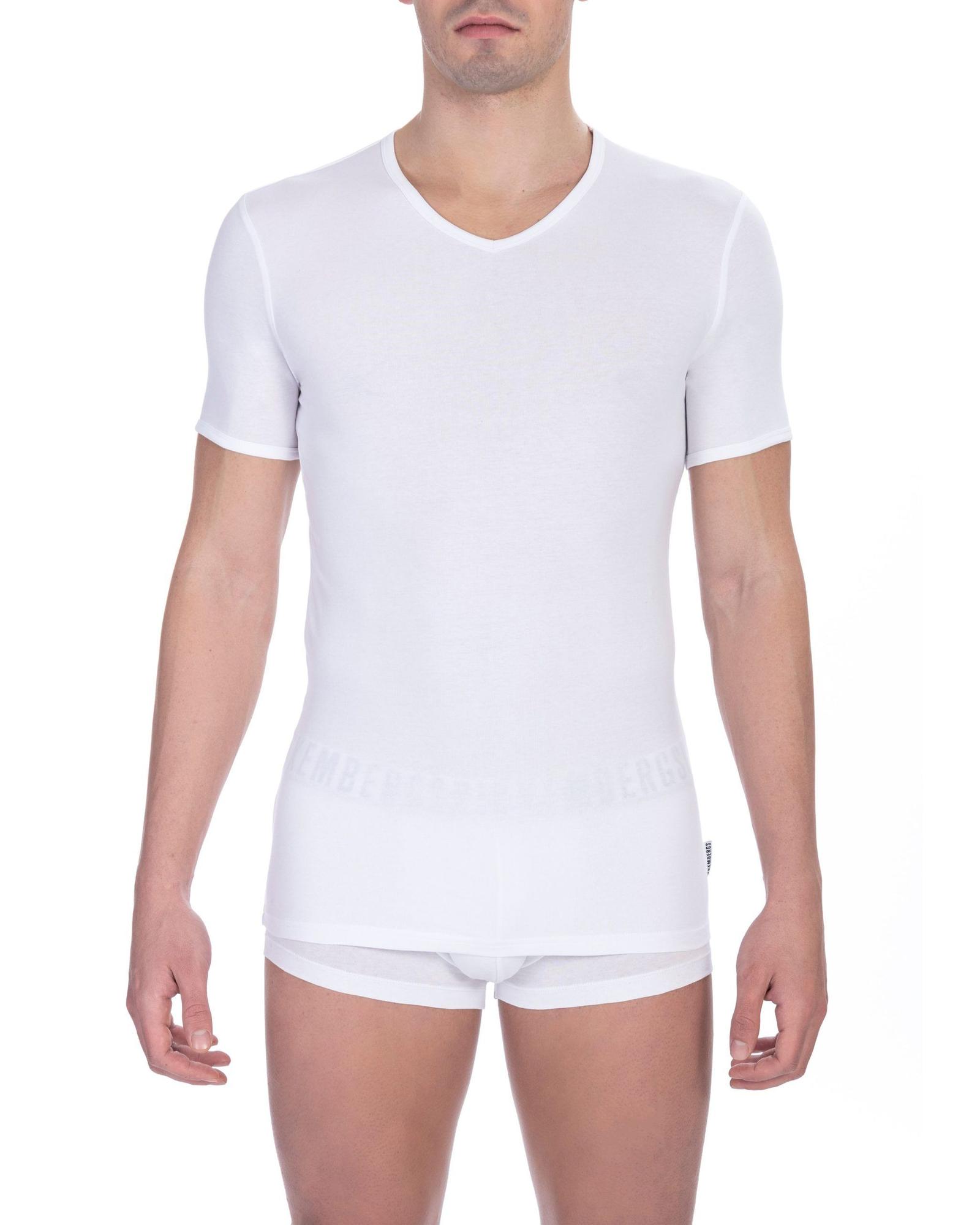 V539-BI-22367-S-202506160022-00 Bikkembergs Men's White Cotton T-Shirt - S - Image 1