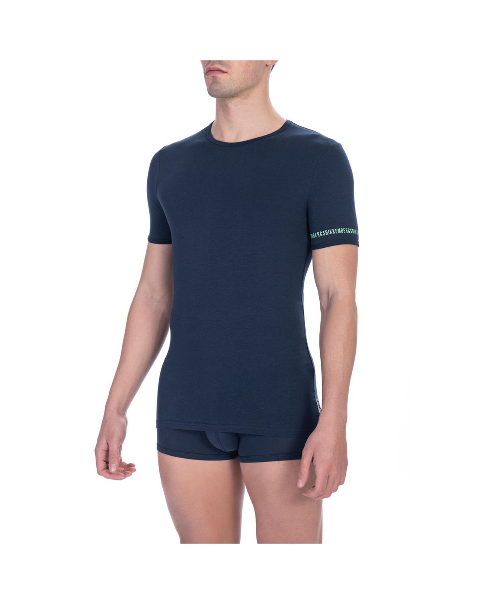 V539-BI-24187-S-171216-00 Bikkembergs Men's Sleek Bi-Pack Crew Neck Tee Set - S - Image 1