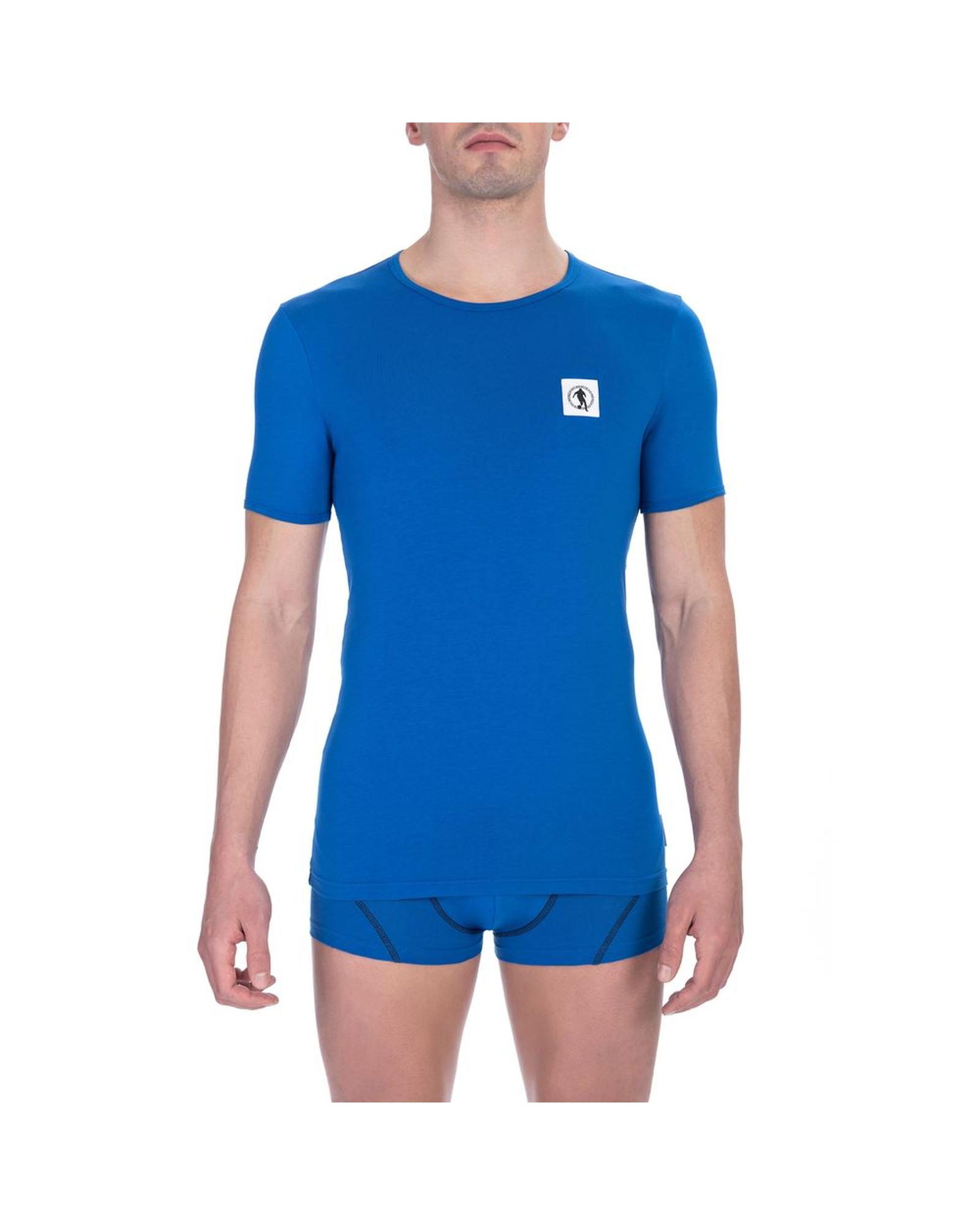 V539-BI-24189-XL-202506111806-00 Bikkembergs Men's Bi-pack Elite Crew Neck Tee - Blue - XL - Image 1
