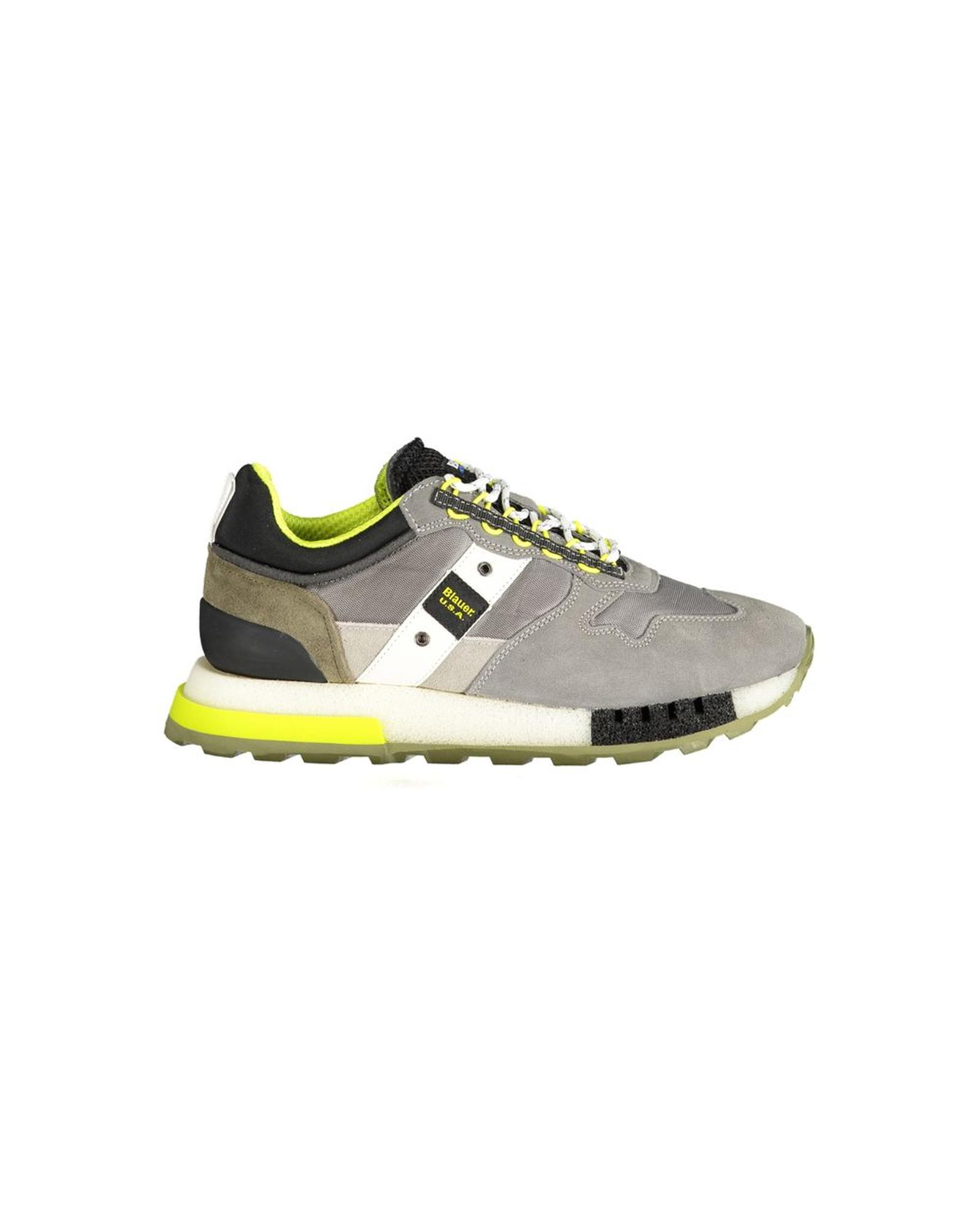V539-BL-33937-EU43US10-202506160131-00 Blauer Men's Gray Polyester Sneaker - 43 EU - Image 1