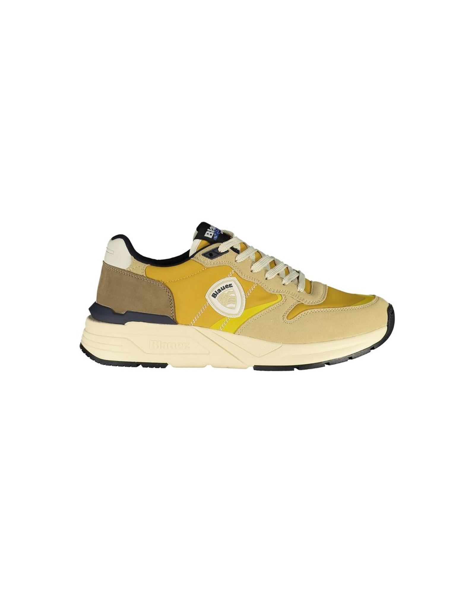V539-BL-35534-EU41US8-202506160135-00 Blauer Men's Beige Polyester Sneaker - 41 EU - Image 1