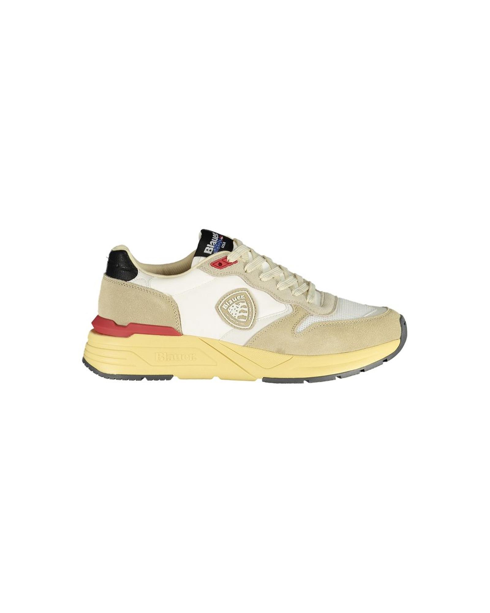 V539-BL-35540-EU42US9-202506160146-00 Blauer Men's Beige Polyester Sneaker - 42 EU - Image 1