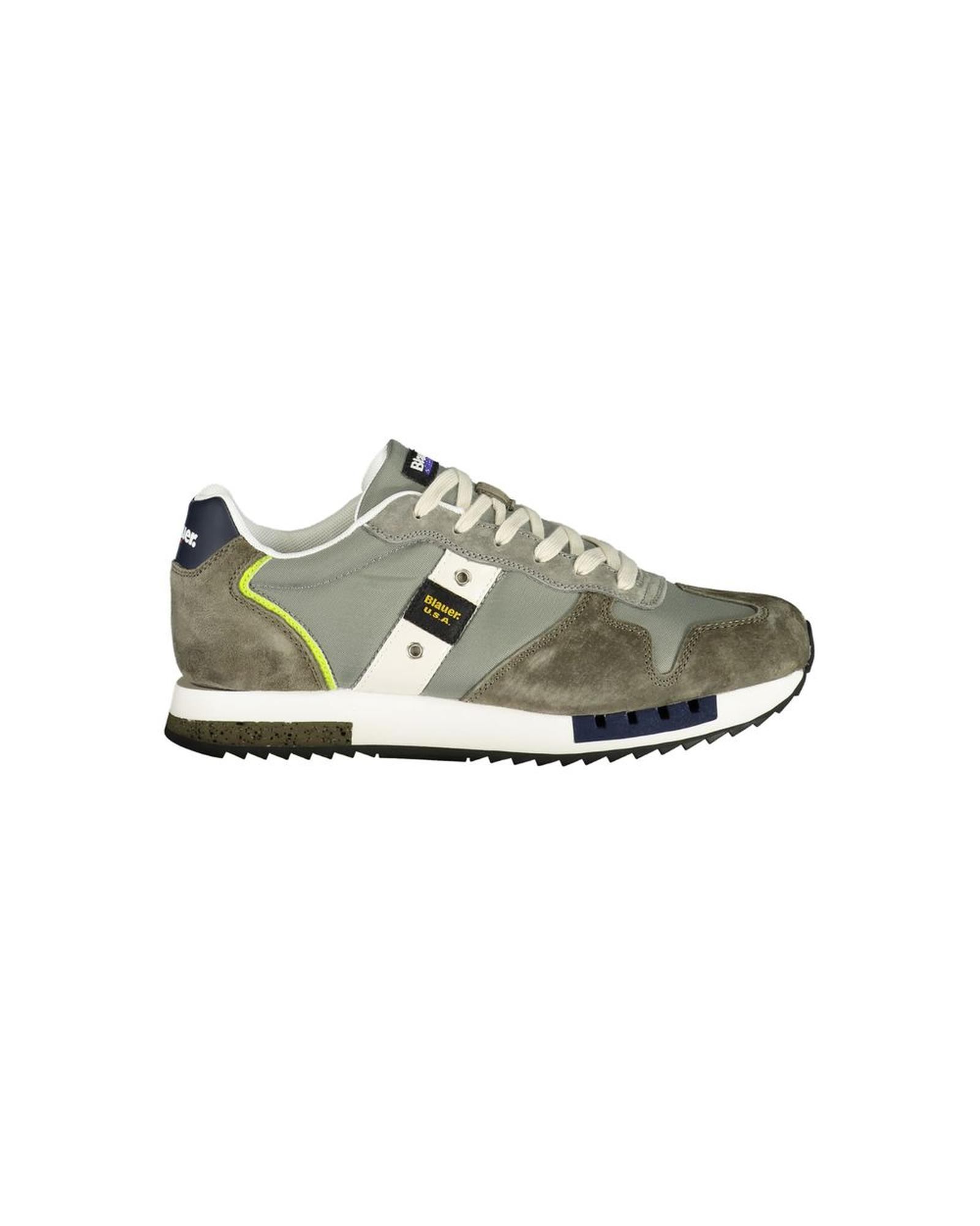 V539-BL-35543-EU43US10-202506160205-00 Blauer Men's Green Polyester Sneaker - 43 EU - Image 1