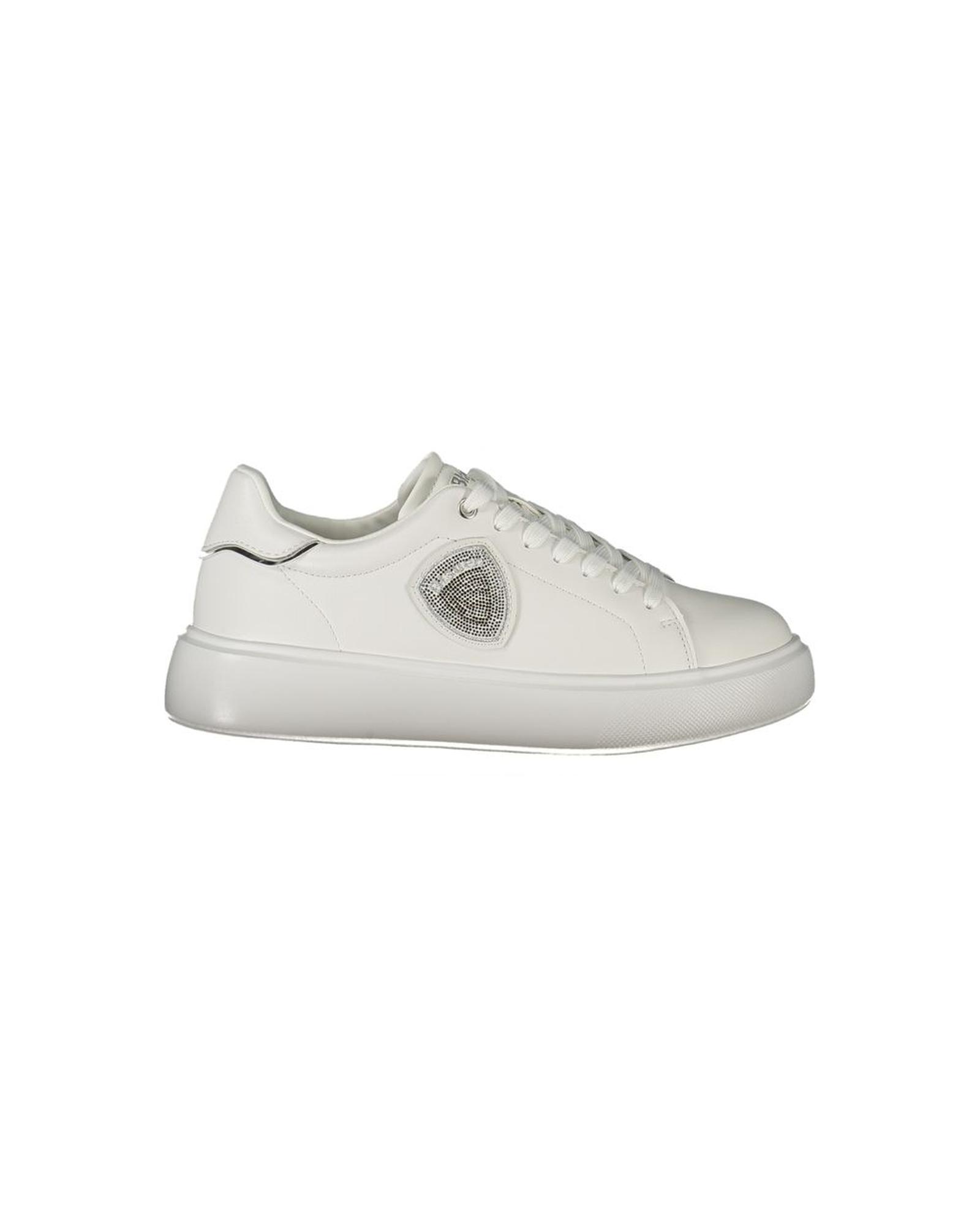 V539-BL-36059-EU40US10-202506160236-00 Blauer Women's White Leather Sneaker - 40 EU - Image 1