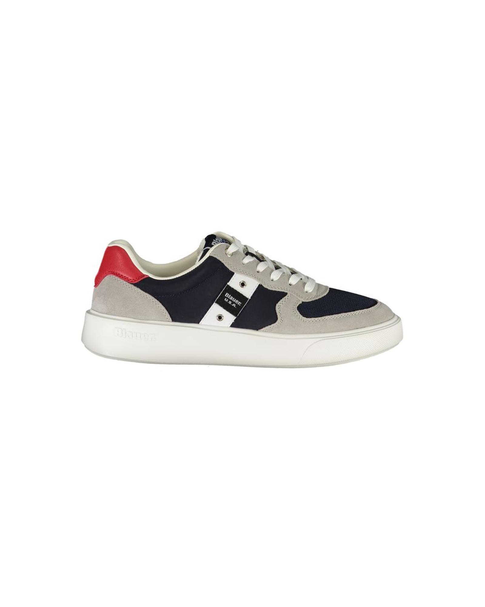 V539-BL-36373-EU41US8-202506160236-00 Blauer Men's Blue Leather Sneaker - 41 EU - Image 1