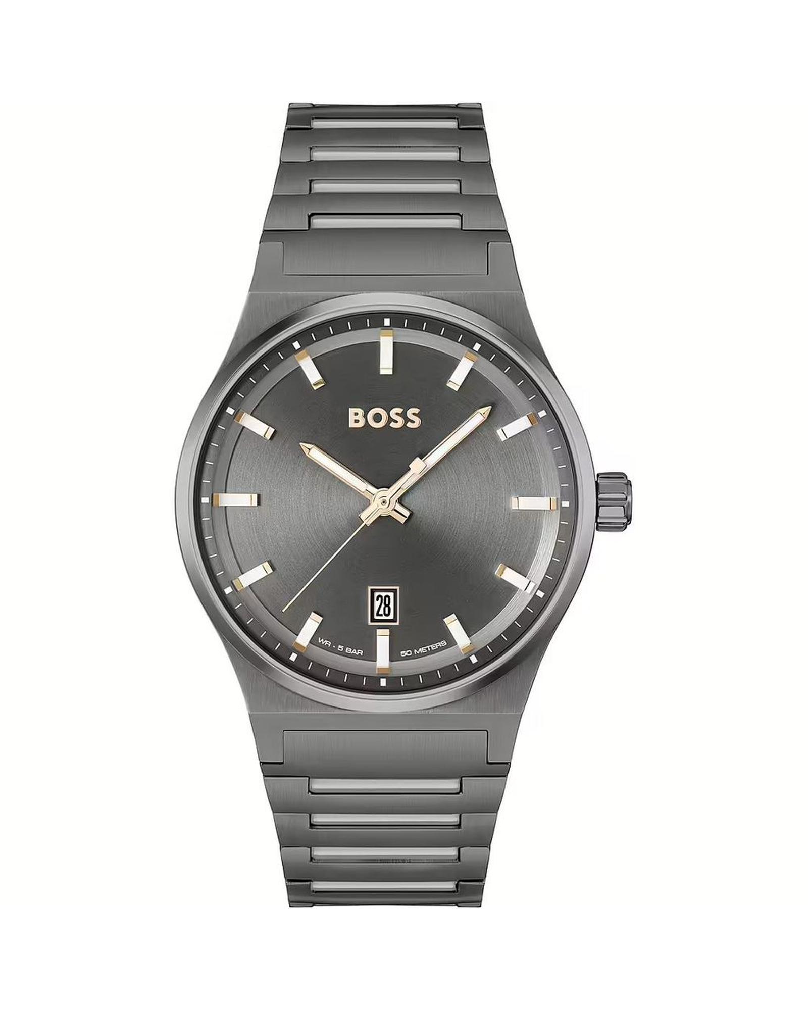 V539-BO1514078AC-202506160012-00 Hugo Boss Men's Gray Stainless Steel Watch - One Size - Image 1