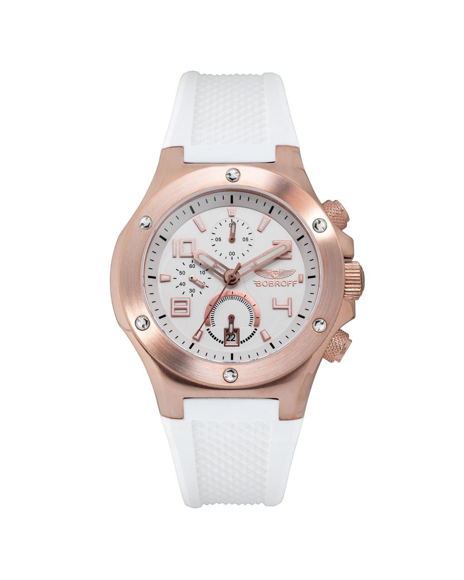 V539-BOBF1002M25AC-202506160045-00 Bobroff Unisex's White Rubber Watch - One Size - Image 1