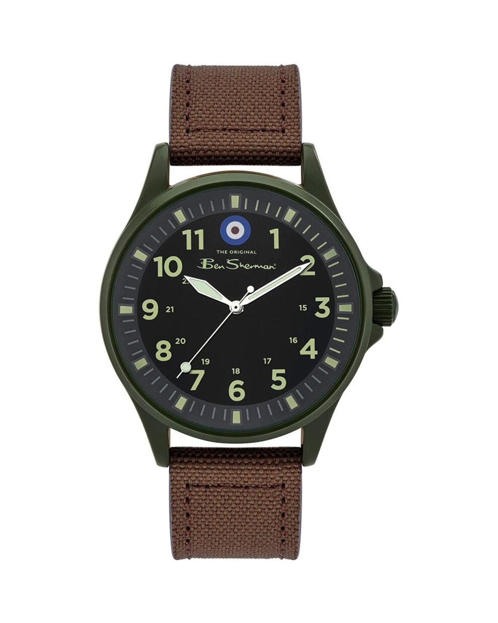 V539-BSBS036TAC-202506160112-00 Ben Sherman Men's Brown Leather Watch - One Size - Image 1