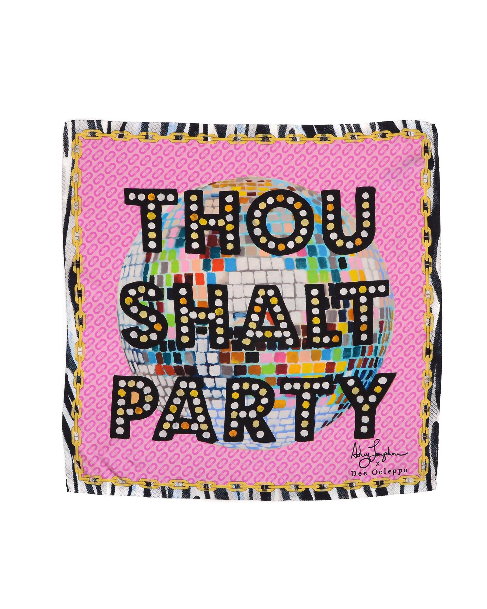 V539-BTB106031-202509011545-00 Party Silk Scarf - One Size - Image 1