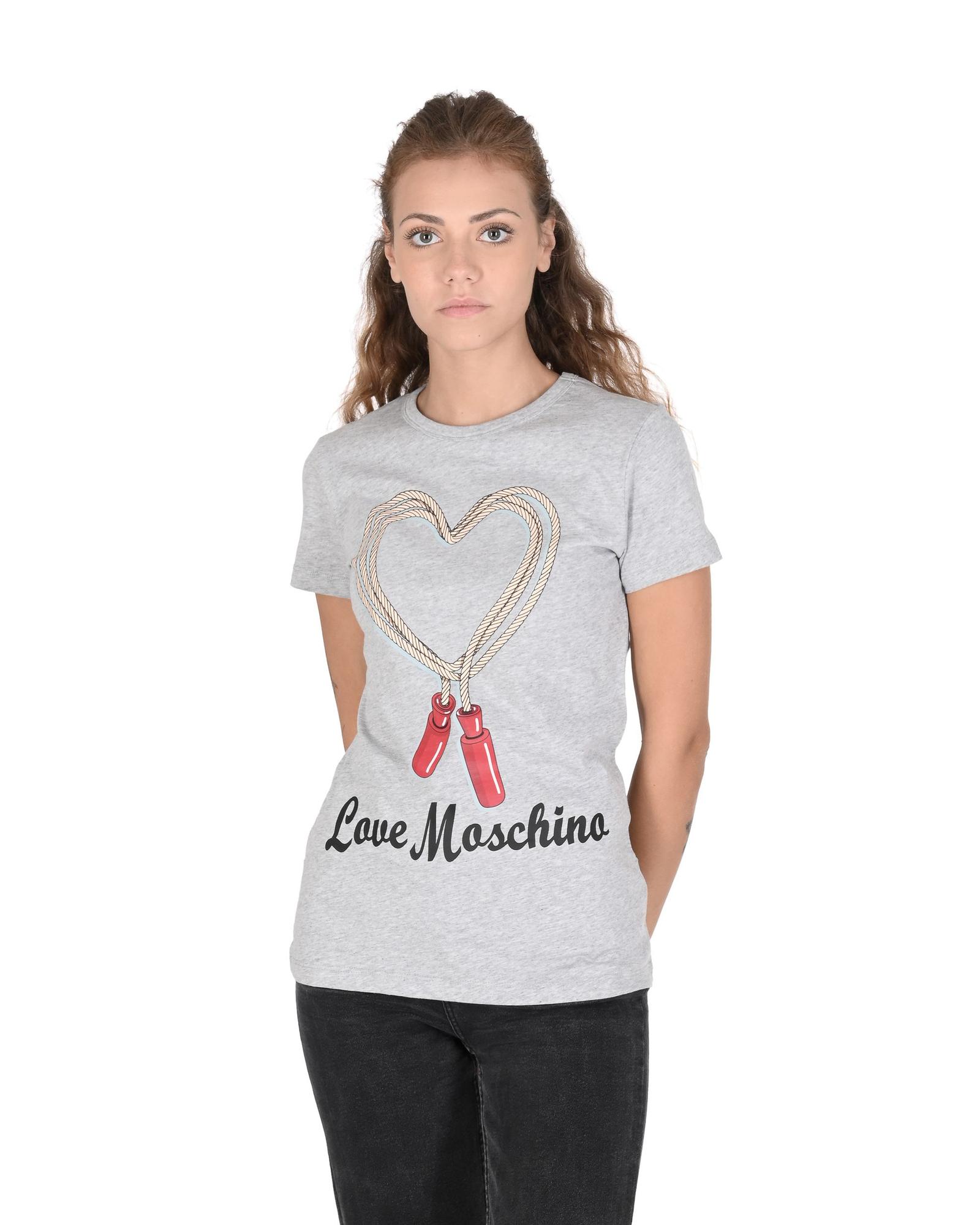 V539-BTB106941-202506160153-00 Love Moschino Jump Rope Heart T-Shirt for Women - 38 IT - Image 1