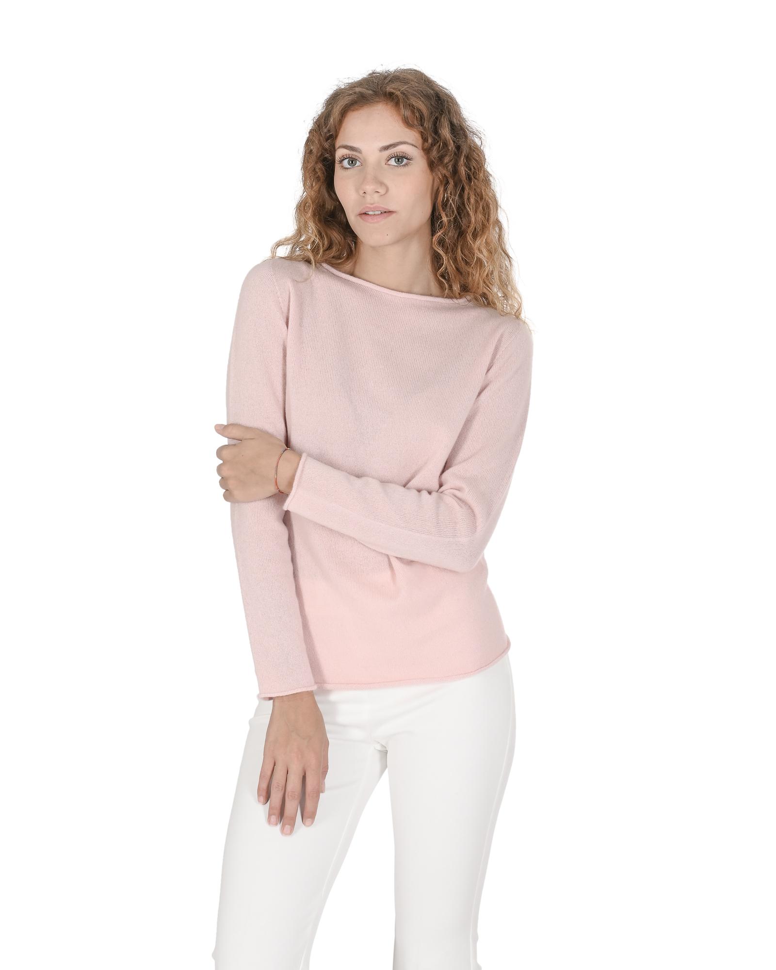 V539-BTB107637-202508311640-00 Cashmere Boatneck Sweater from Italy - S - Image 1