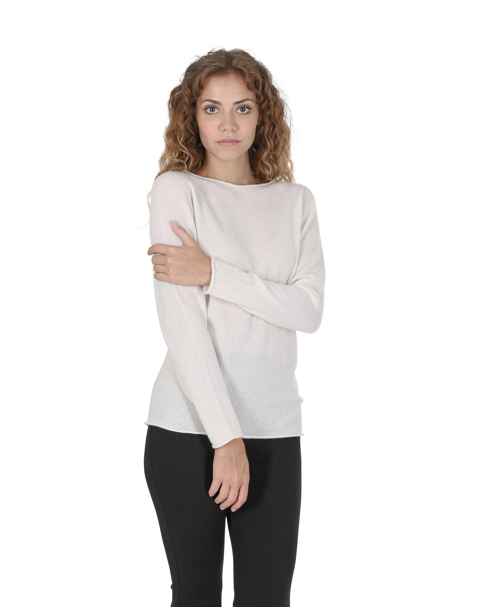V539-BTB107661-202509010440-00 Cashmere Boatneck Sweater - Premium Quality Italian Craftsmanship - S - Image 1