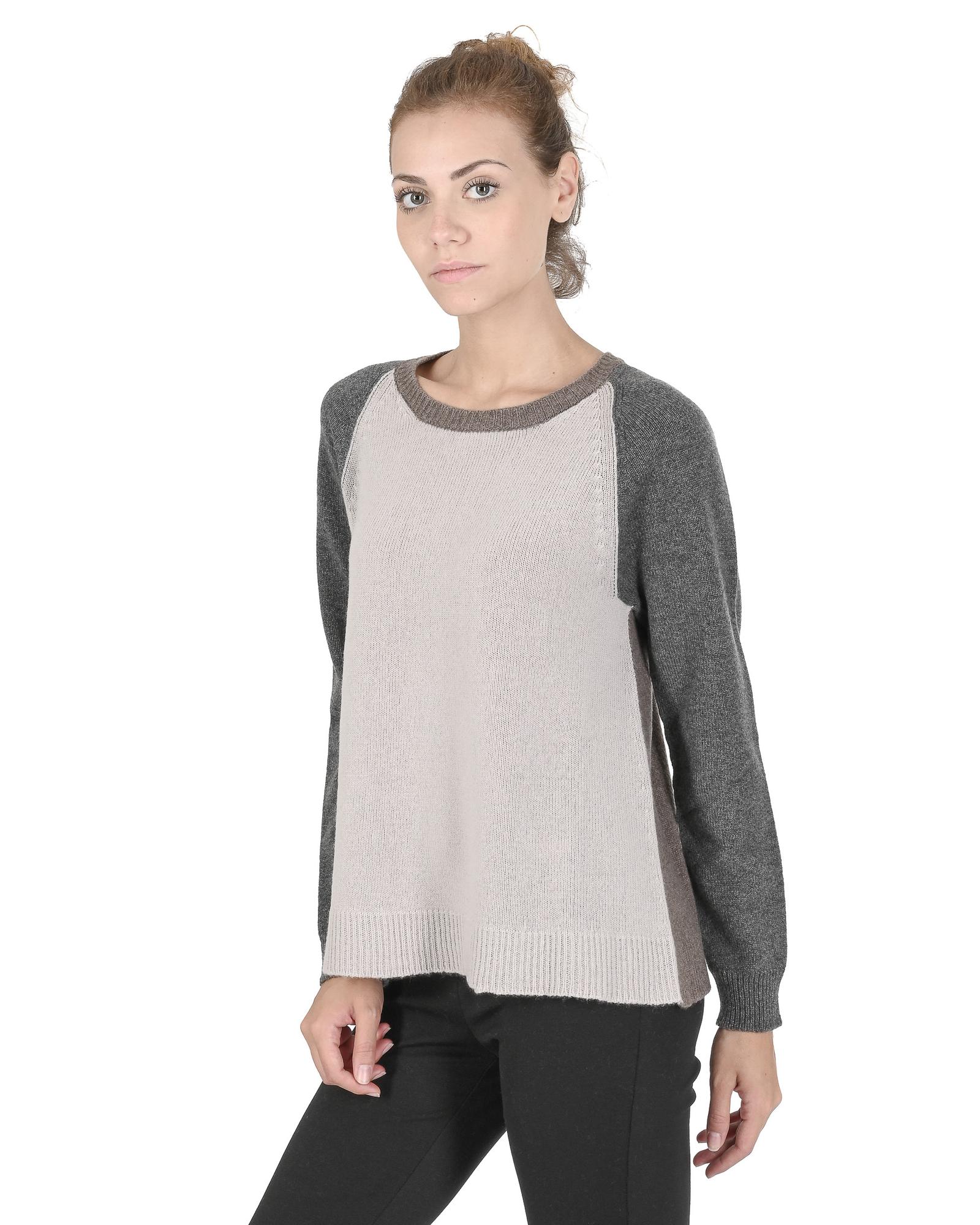 V539-BTB107904-202508312040-00 Premium Cashmere Womens Round Neck Sweater - 40 EU - Image 1