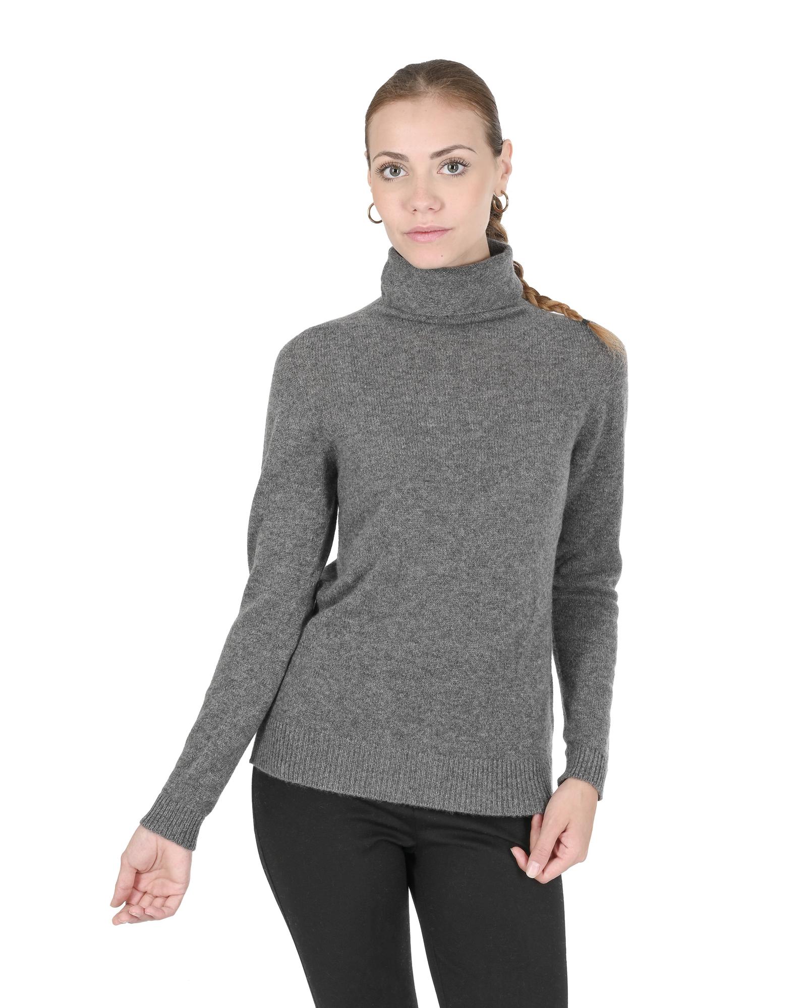 V539-BTB108206-202508311530-00 Cashmere Womens Turtleneck Sweater - 44 EU - Image 1