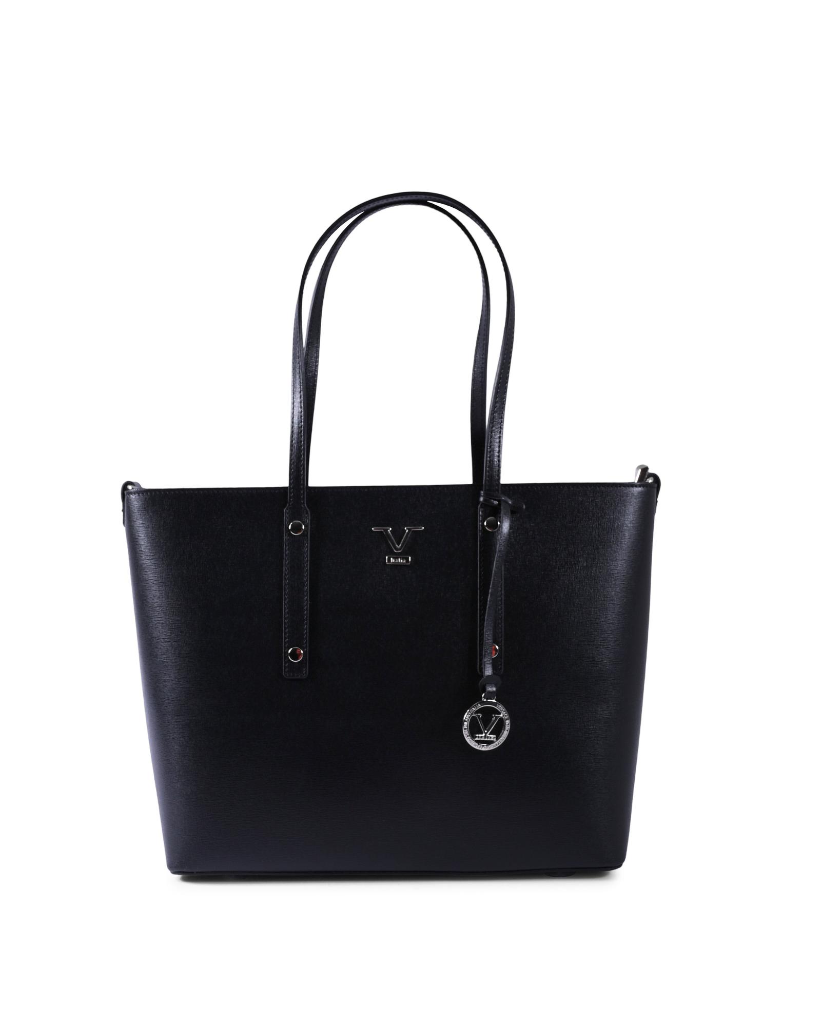 V539-BTB110383-202506160316-00 V Italia by VERSACE 1969 ABBIGLIAMENTO SPORTIVO SRL VItalia Leather Tote Handbag - One Size - Image 1