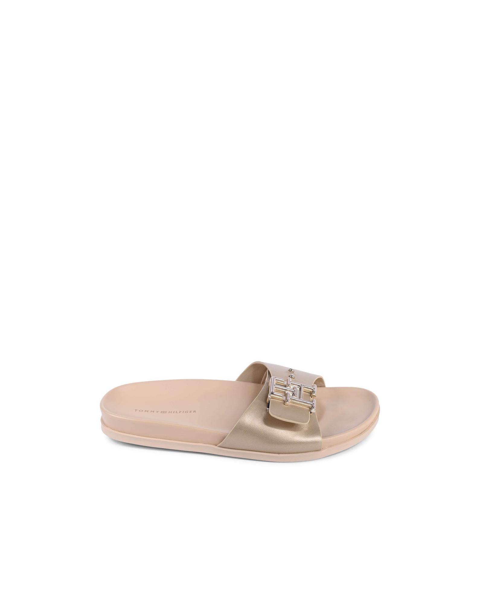 V539-BTB114051-202506160337-00 Leather Sandal with Gold Detailing - 36 EU - Image 1