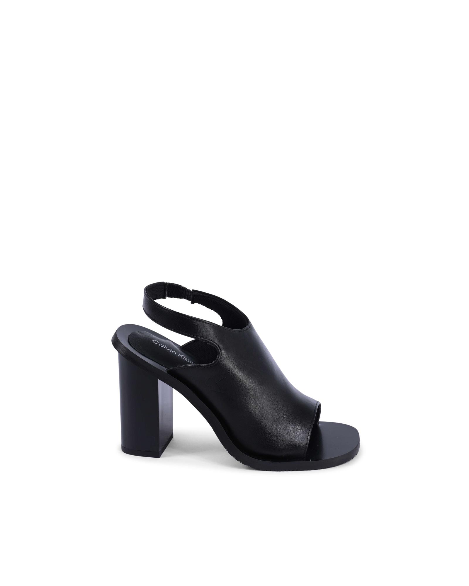 V539-BTB114424-202506160437-00 Leather Slingback Sandals Mid Heel - 39 EU - Image 1