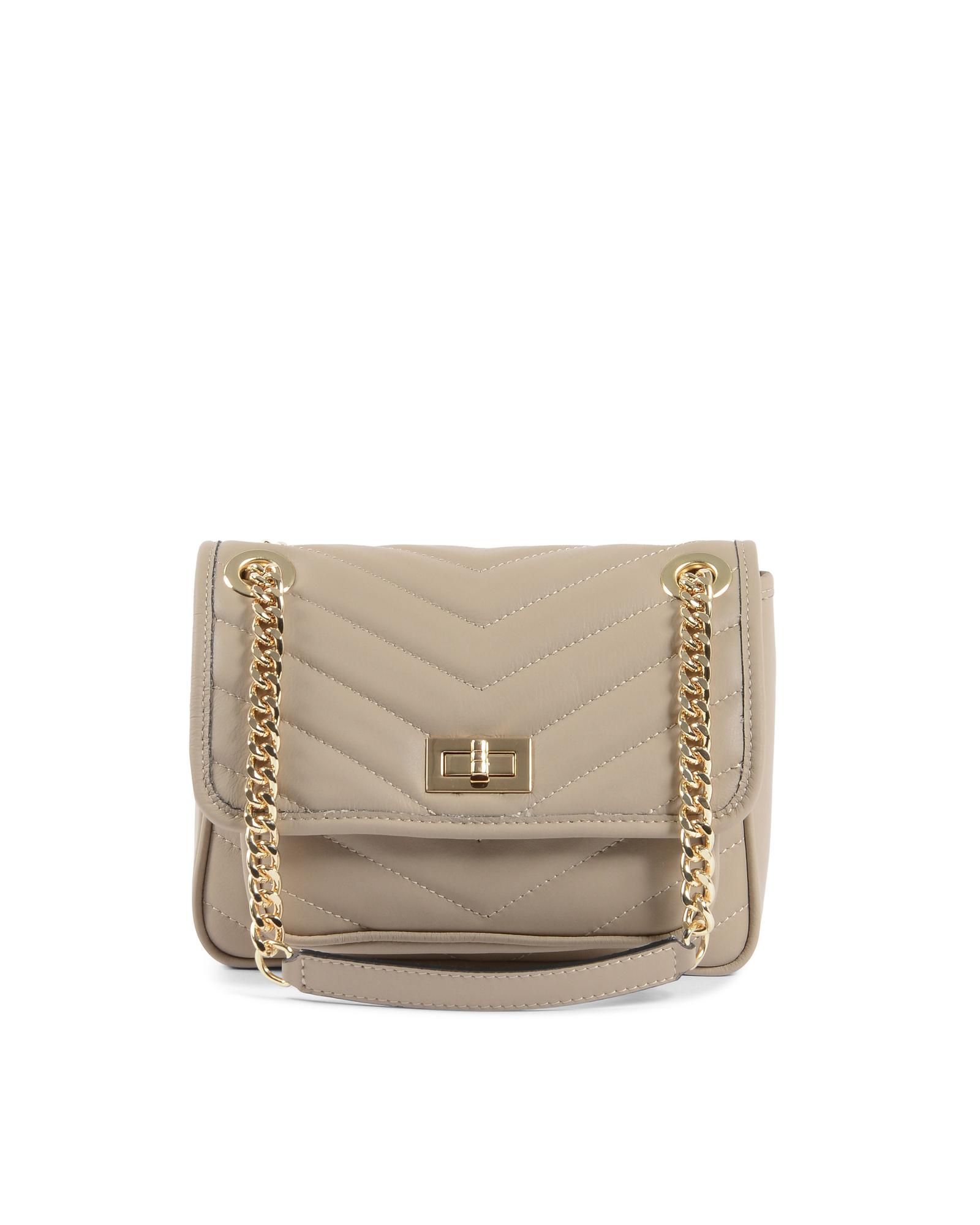 V539-BTB59482-169226-00 V Italia by Versace 1969 abbigliamento sportivo srl Women's Leather Beige Handbag in Beige - One Size - Image 1