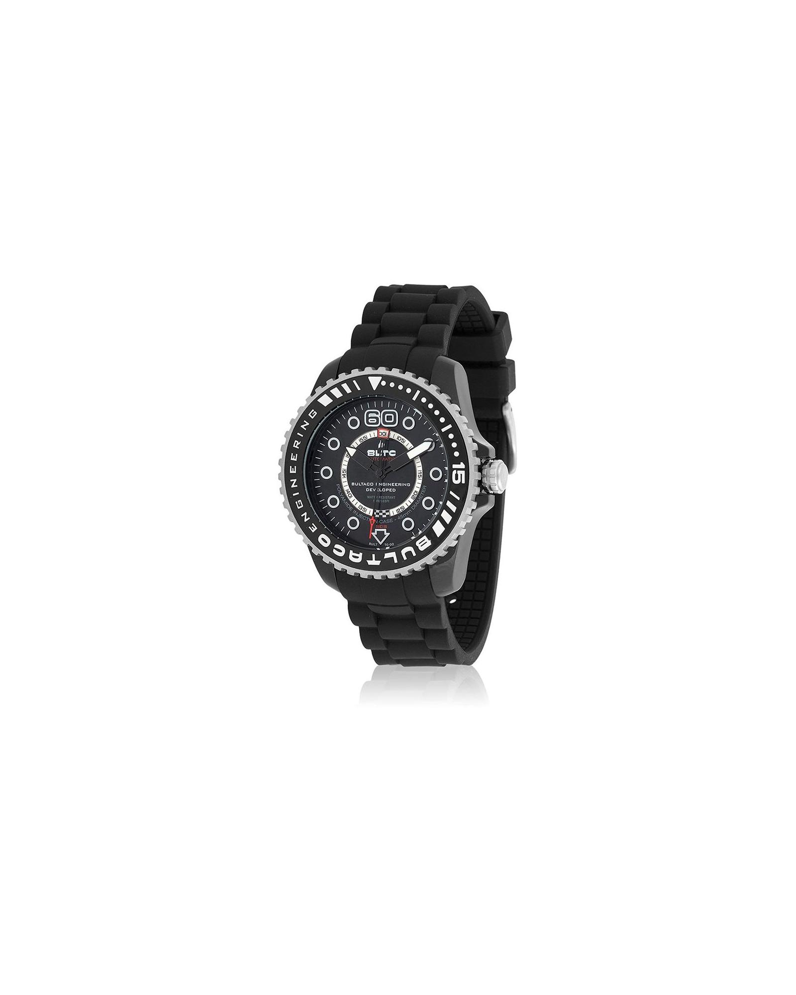 V539-BUBLPB45ACB1AC-202506160530-00 Bultaco Men's Black Silicone Watch - One Size - Image 1