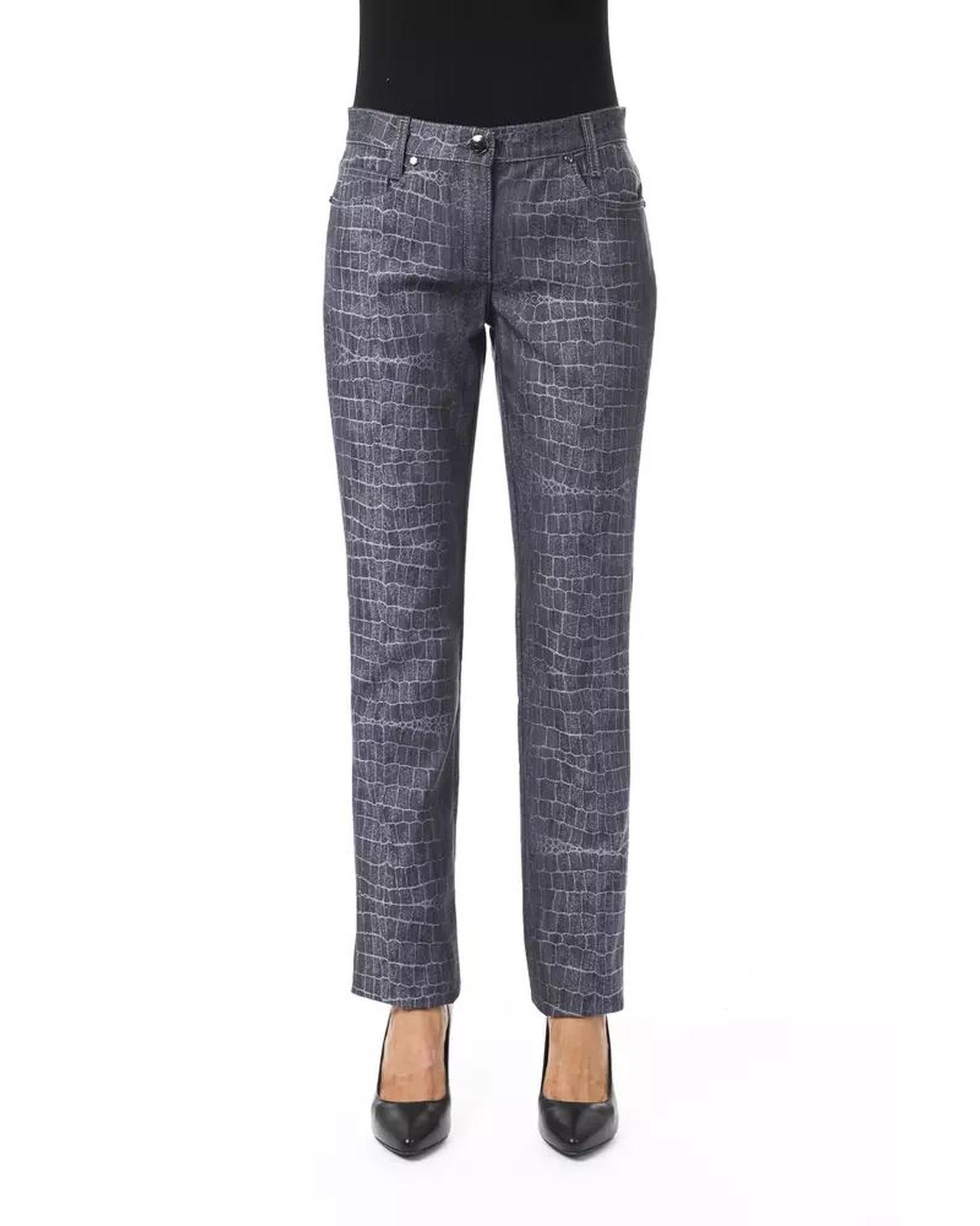 V539-BY-17630-W28-169633-00 BYBLOS Women's Black Viscose Jeans & Pant - W28 US - Image 1