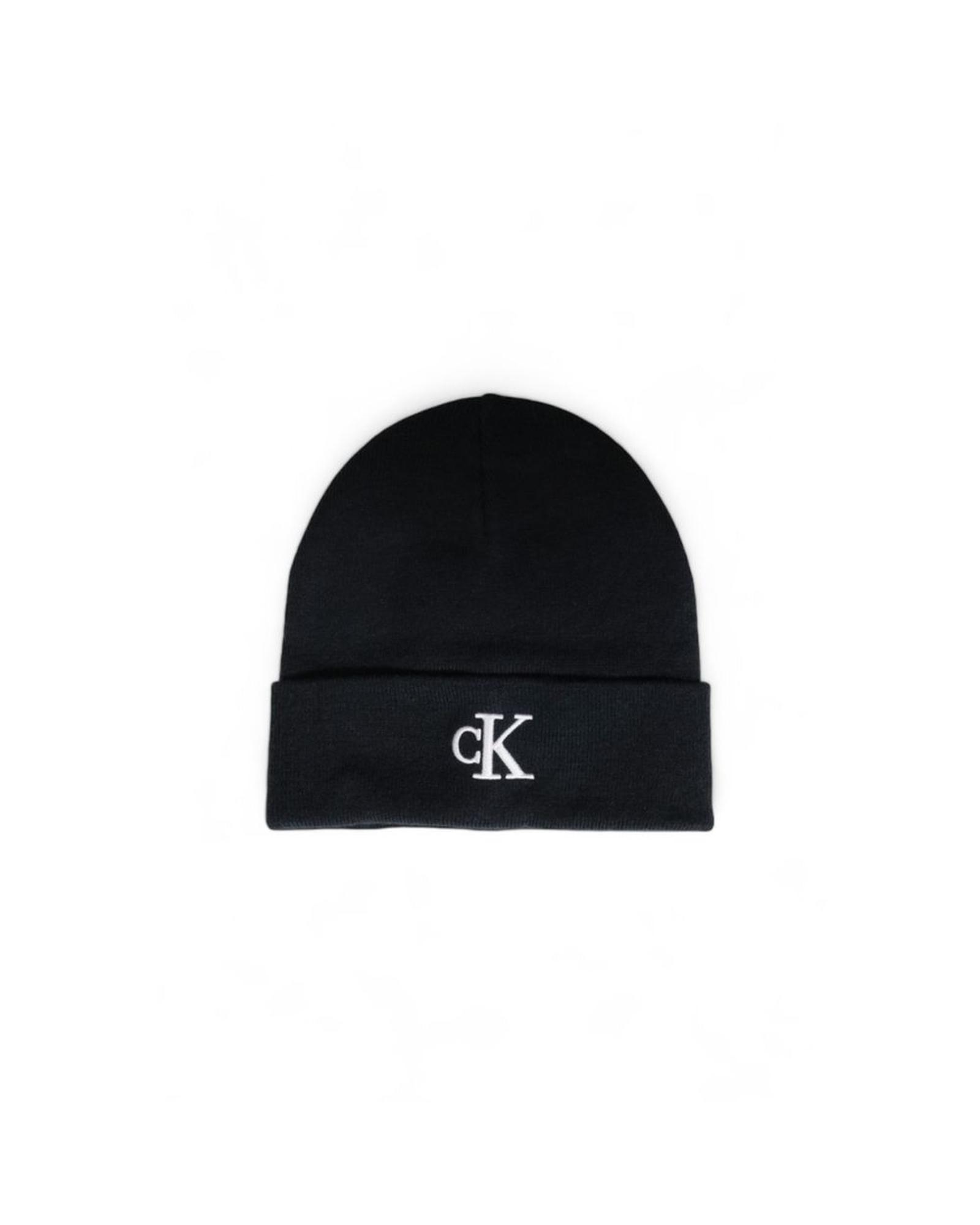 V539-CA-14591100009-UNI-202506160327-00 Calvin Klein Men's Black Recycled Polyester Hats & Cap - One Size - Image 1