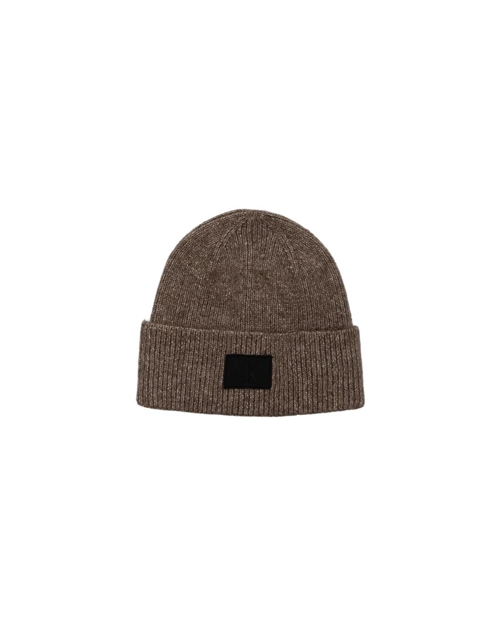 V539-CA-16497000140-UNI-202506160436-00 Calvin Klein Jeans Men's Brown Acrylic Hats & Cap - One Size - Image 1
