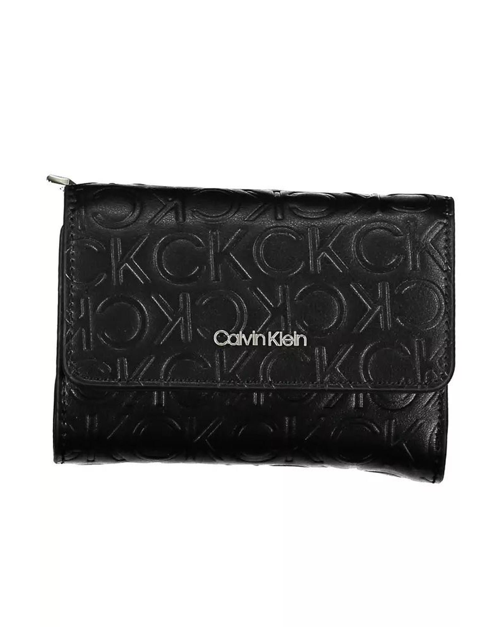 V539-CA-22432-202506160412-00 Calvin Klein Women's Black Polyethylene Wallet - One Size - Image 1
