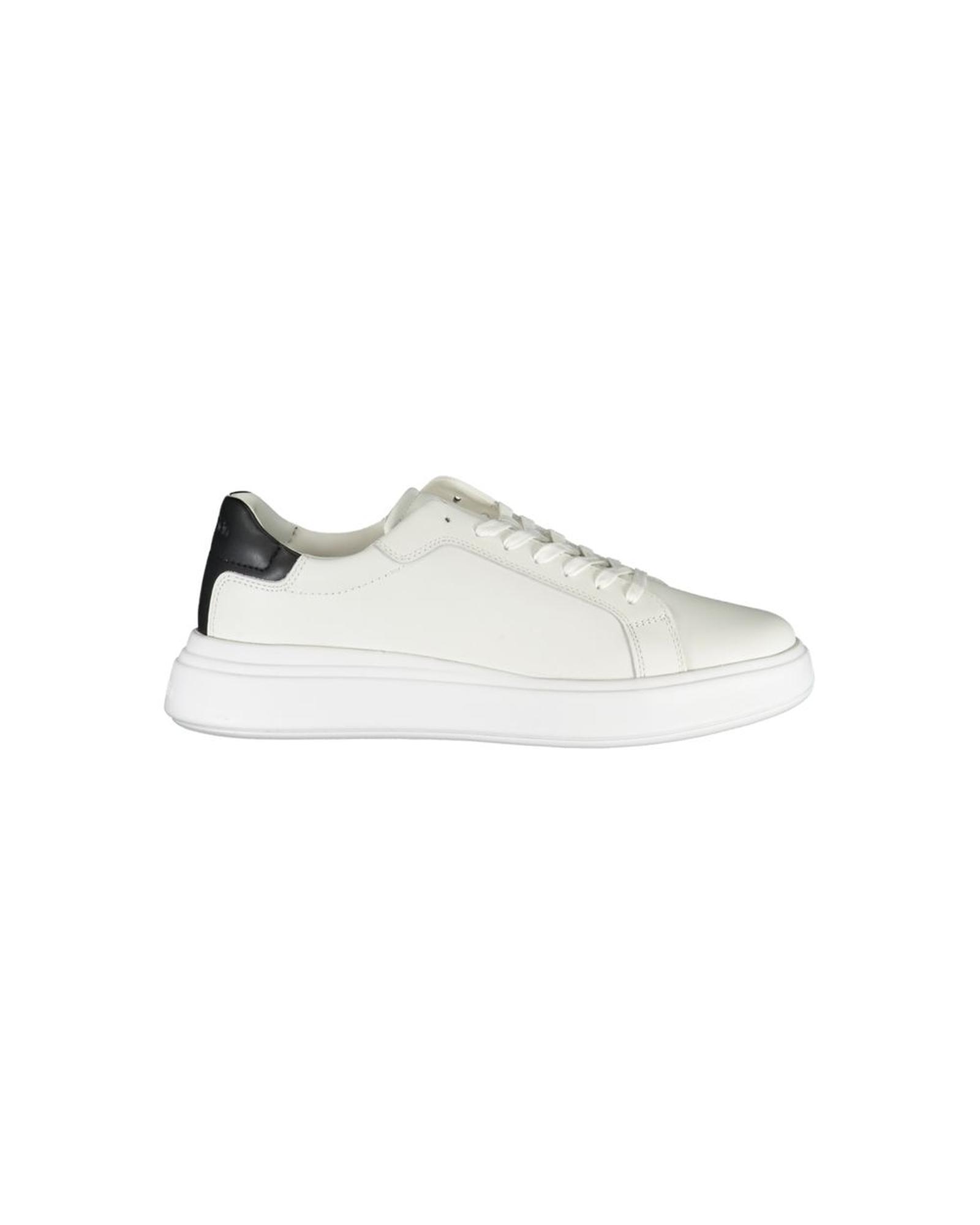 V539-CA-25019-EU41US8-202506160735-00 Calvin Klein Men's Sleek White Sneakers with Contrast Accents - 41 EU - Image 1