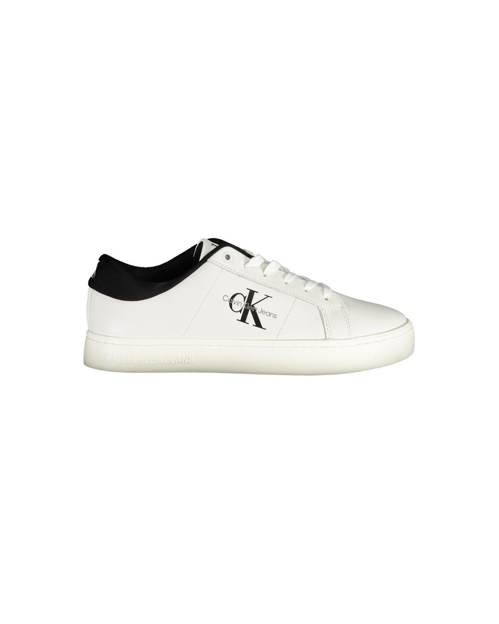 V539-CA-25087-EU43US10-202506160737-00 Calvin Klein Men's White Polyester Sneaker - 43 EU - Image 1