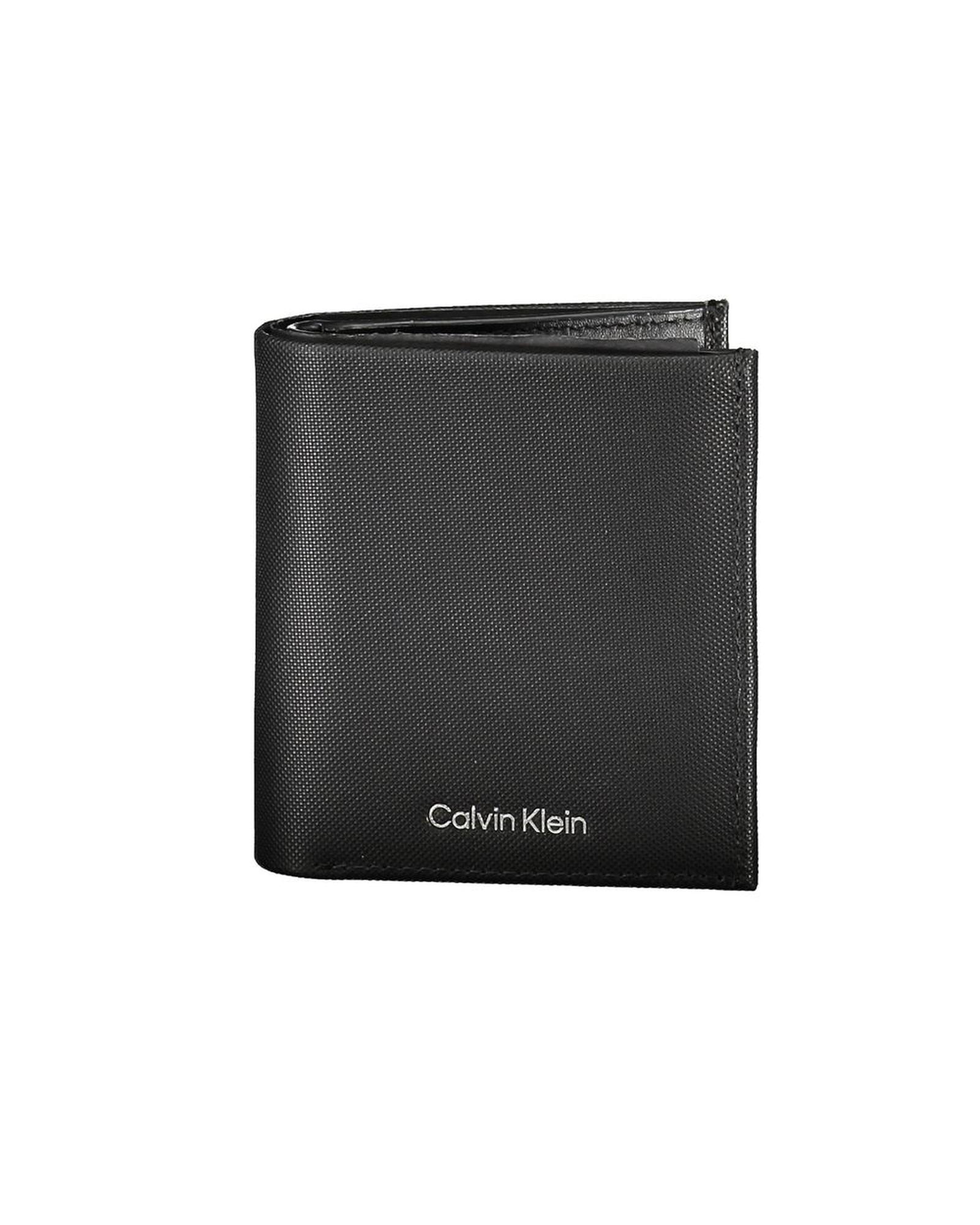 V539-CA-26009-202506160632-00 Calvin Klein Men's Black Leather Wallet - One Size - Image 1