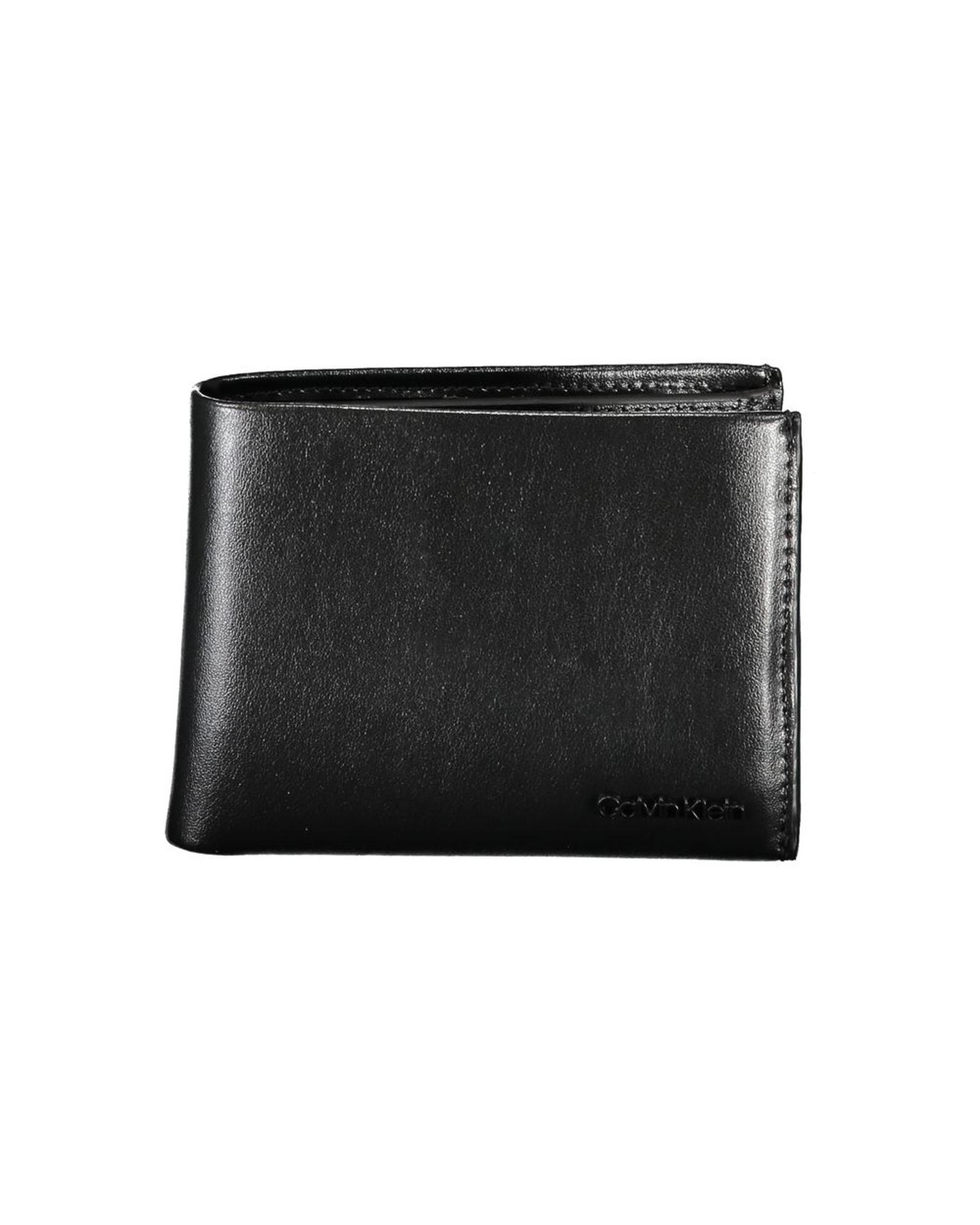 V539-CA-26041-202506160641-00 Calvin Klein Men's Black Leather Wallet - One Size - Image 1