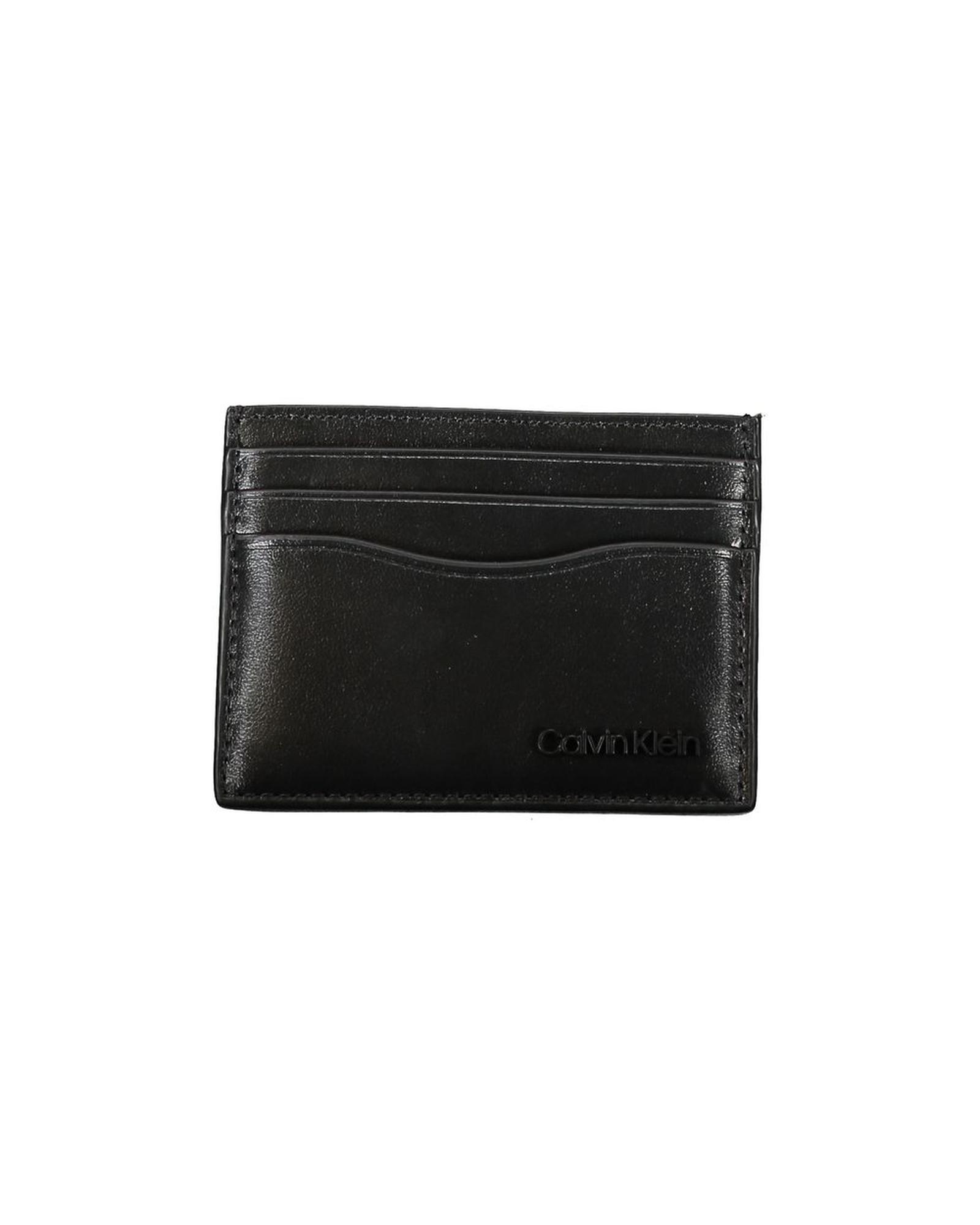 V539-CA-26052-202506160642-00 Calvin Klein Men's Black Leather Wallet - One Size - Image 1