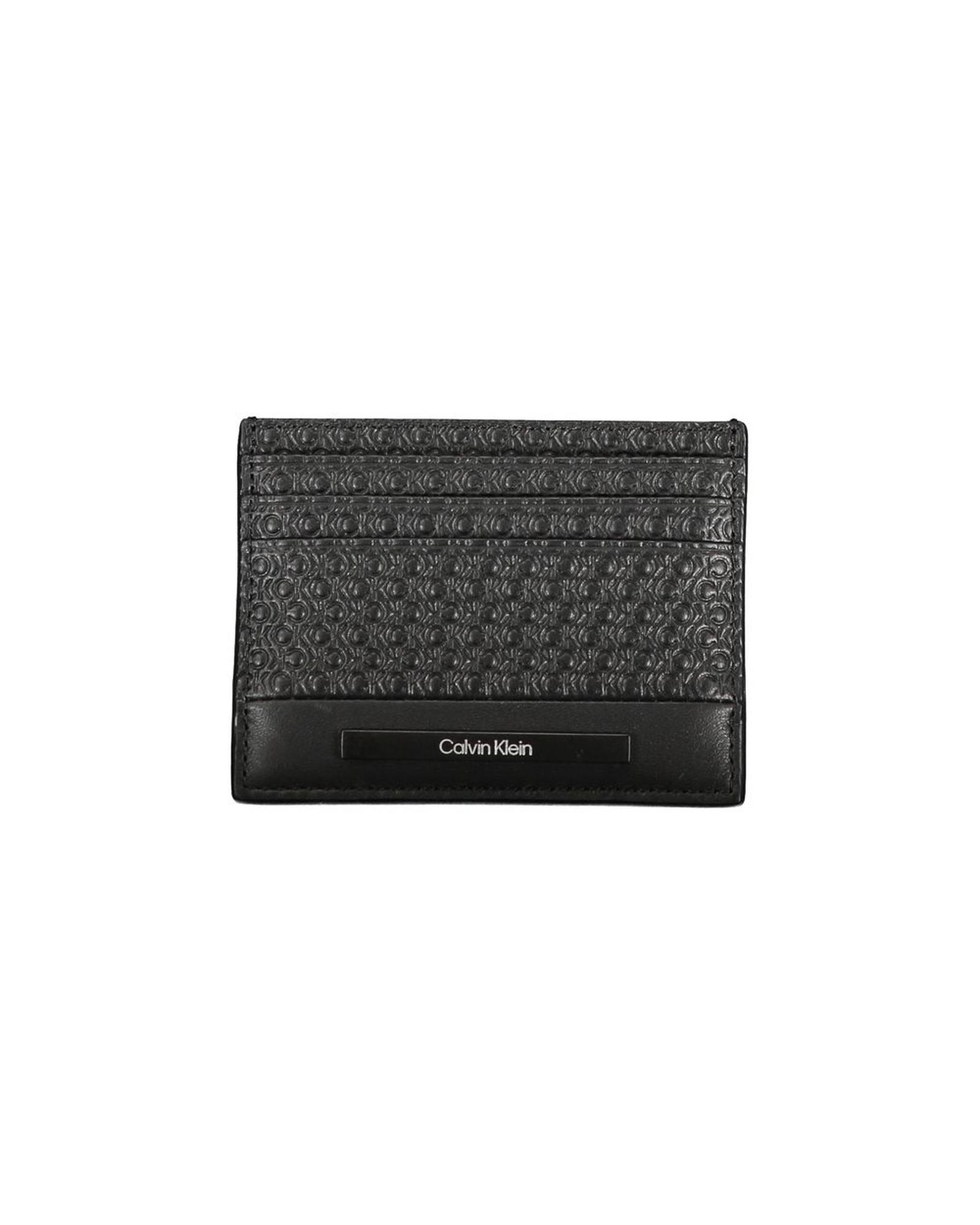 V539-CA-26058-202506160646-00 Calvin Klein Men's Black Polyester Wallet - One Size - Image 1