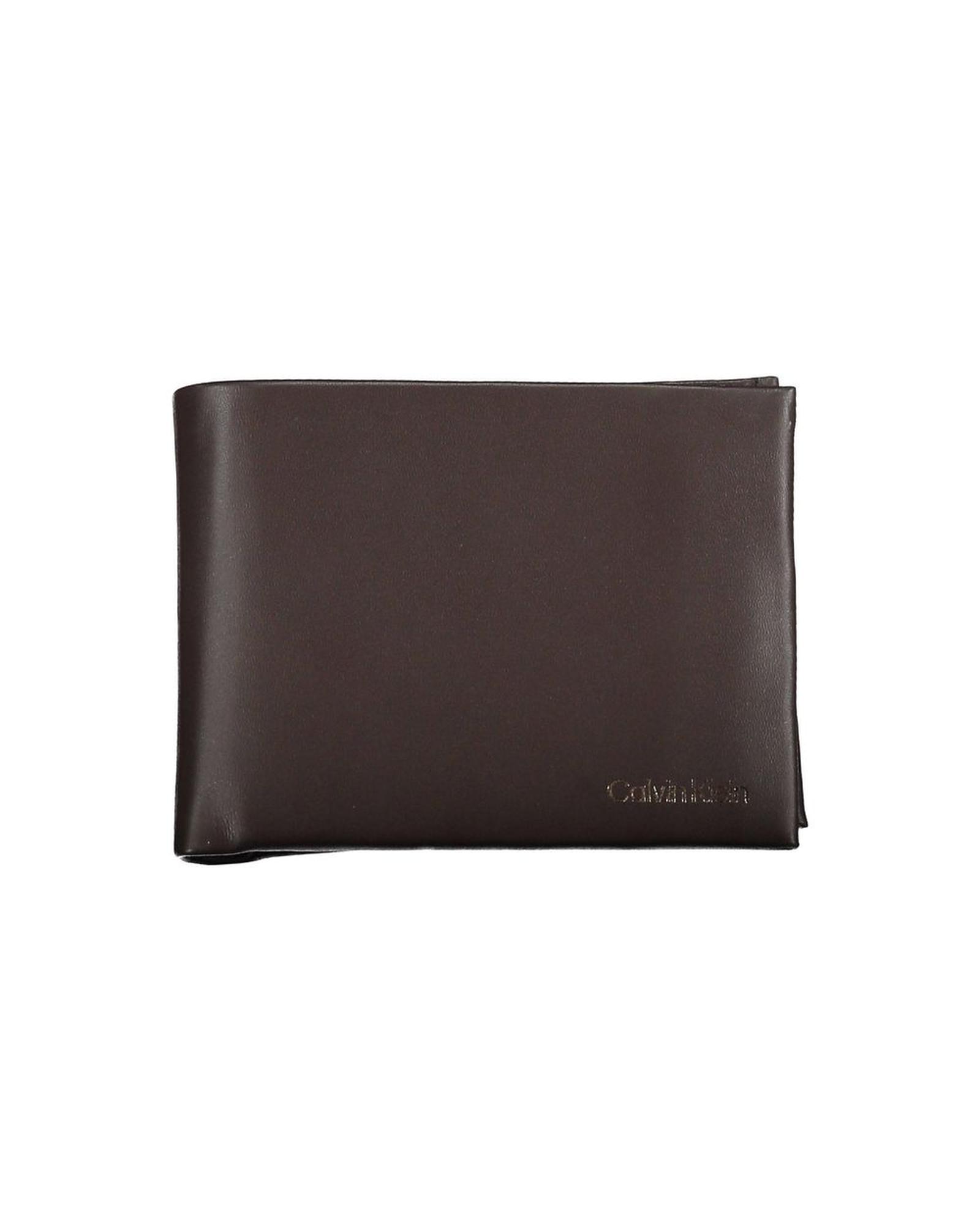 V539-CA-26208-202506160653-00 Calvin Klein Men's Brown Leather Wallet - One Size - Image 1