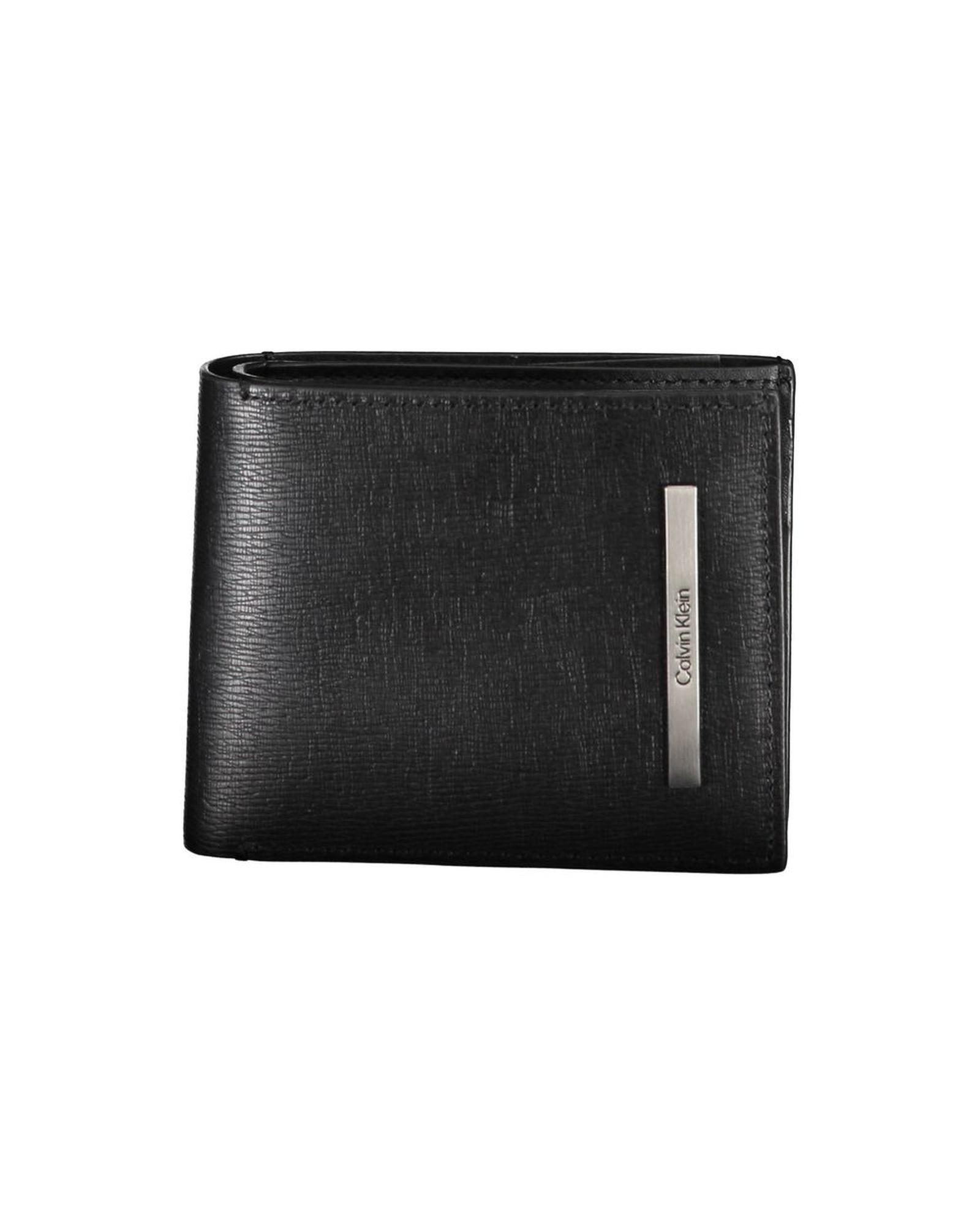 V539-CA-26264-202506160711-00 Calvin Klein Men's Black Polyester Wallet - One Size - Image 1