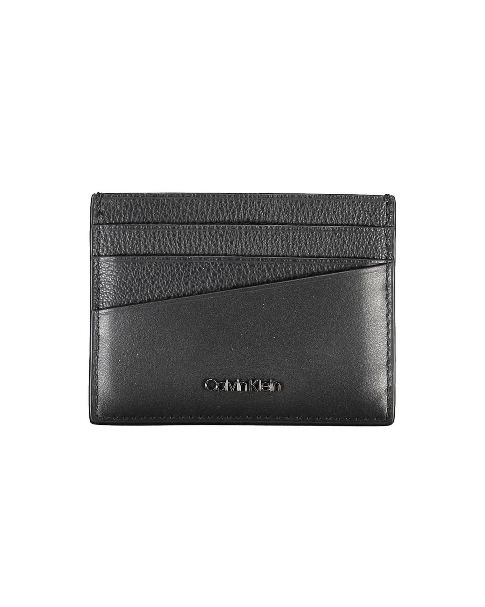V539-CA-26304-202506160715-00 Calvin Klein Men's Black Leather Wallet - One Size - Image 1
