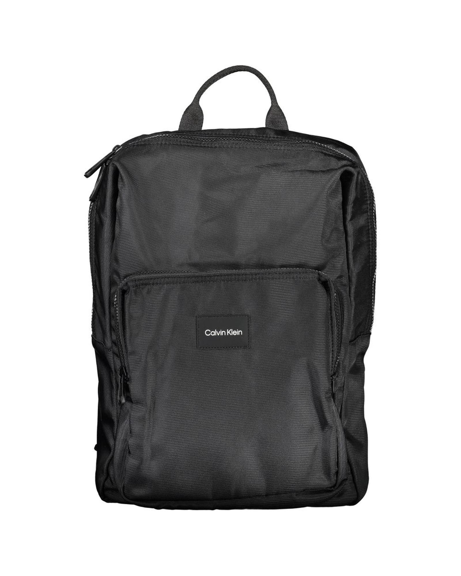 V539-CA-26318-202506160716-00 Calvin Klein Men's Black Polyester Backpack - One Size - Image 1