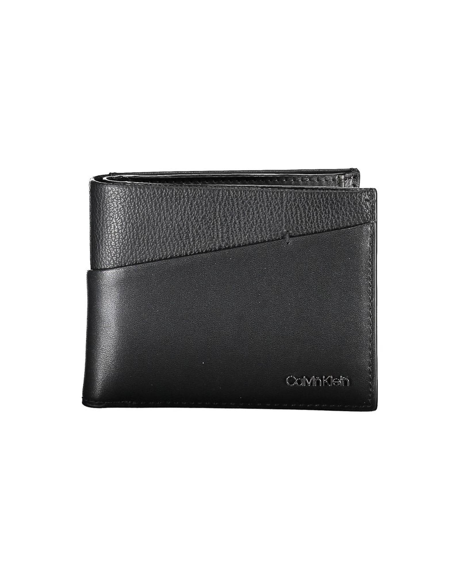 V539-CA-26336-202506160717-00 Calvin Klein Men's Black Leather Wallet - One Size - Image 1