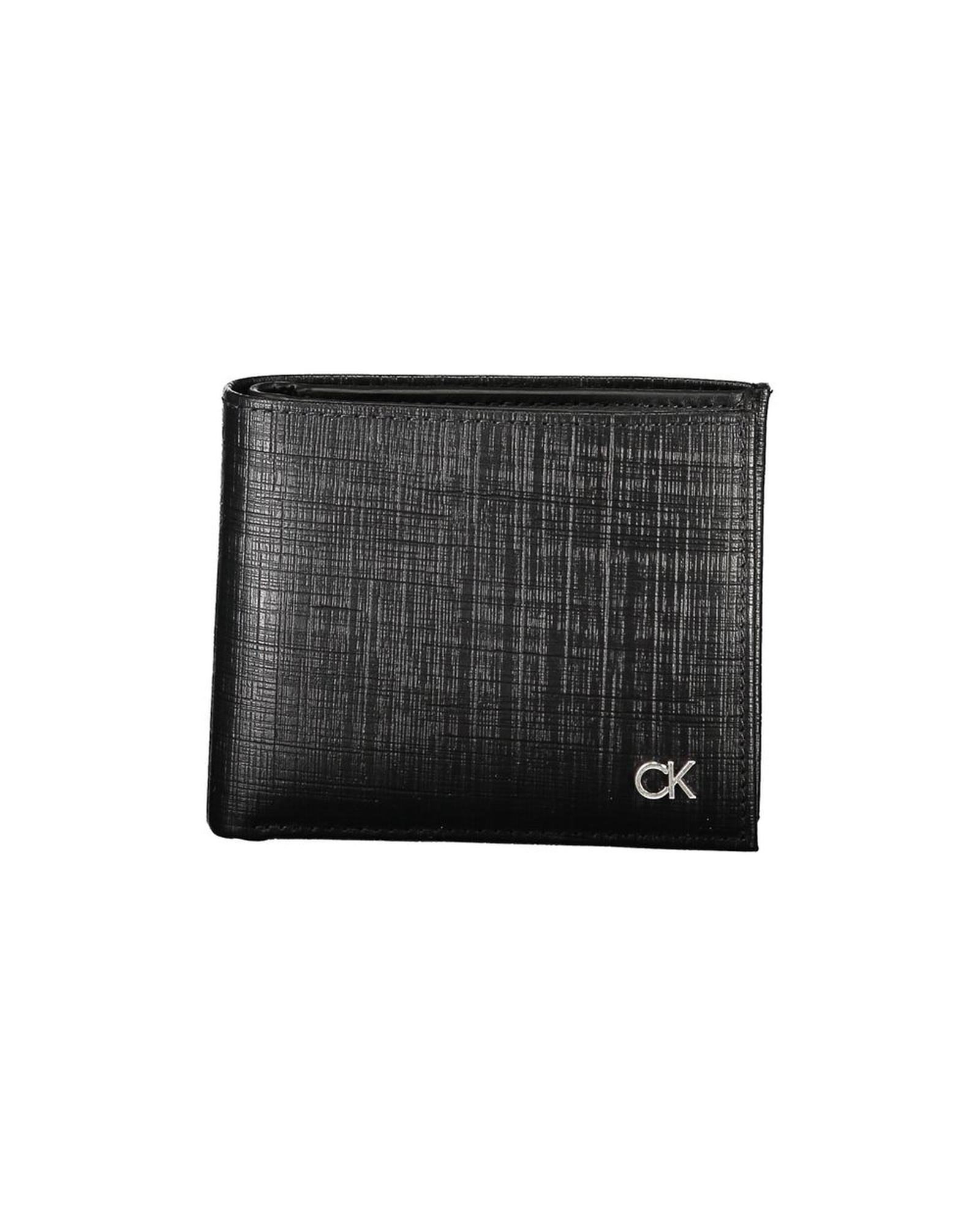 V539-CA-27488-202506160845-00 Calvin Klein Men's Black Leather Wallet - One Size - Image 1