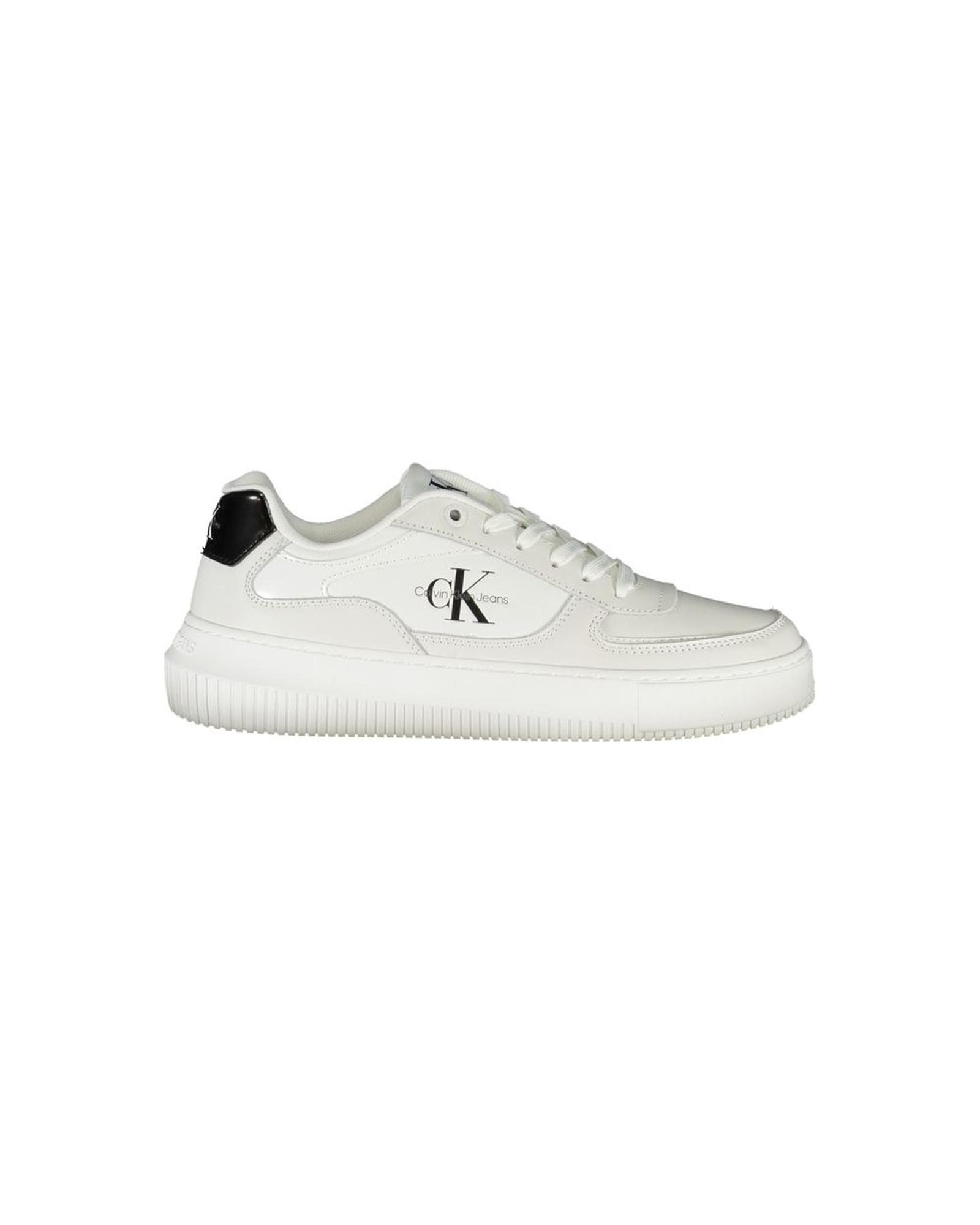 V539-CA-28512-EU38US8-202506160942-00 Calvin Klein Women's White Polyester Sneaker - 38 EU - Image 1
