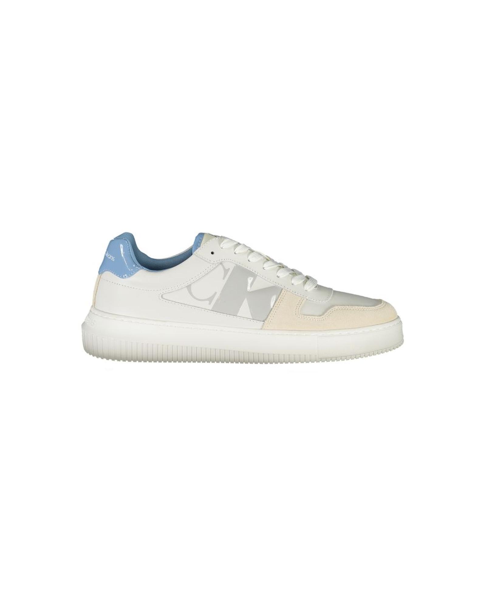 V539-CA-28515-EU41US8-202506111616-00 Calvin Klein Men's White Polyester Sneaker - 41 EU - Image 1