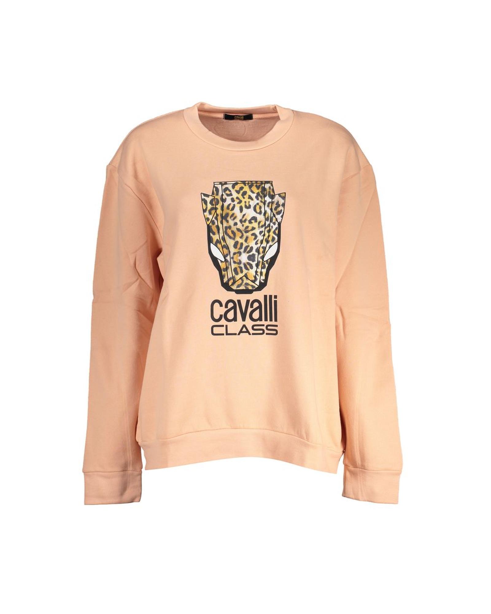 V539-CA-28649-M-202506160852-00 Cavalli Class Women's Pink Cotton Sweater - M - Image 1